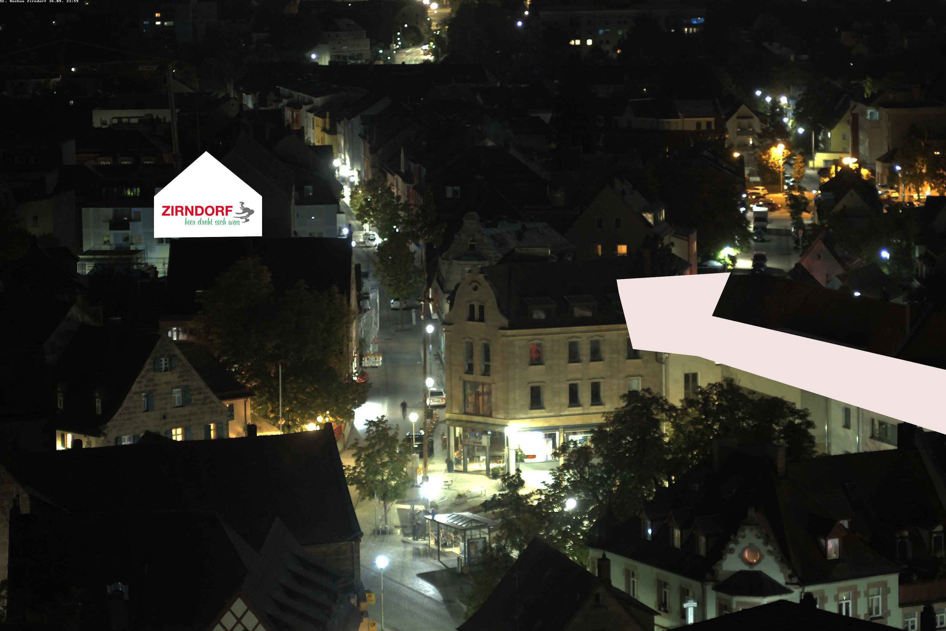 Archiv Foto Webcam Kirchturm Zirndorf