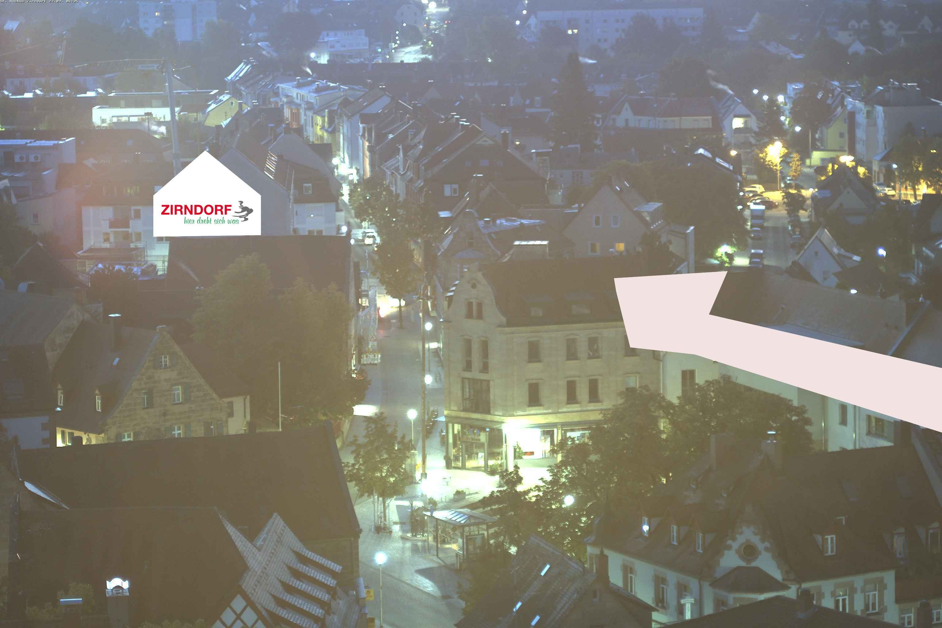 Archiv Foto Webcam Kirchturm Zirndorf