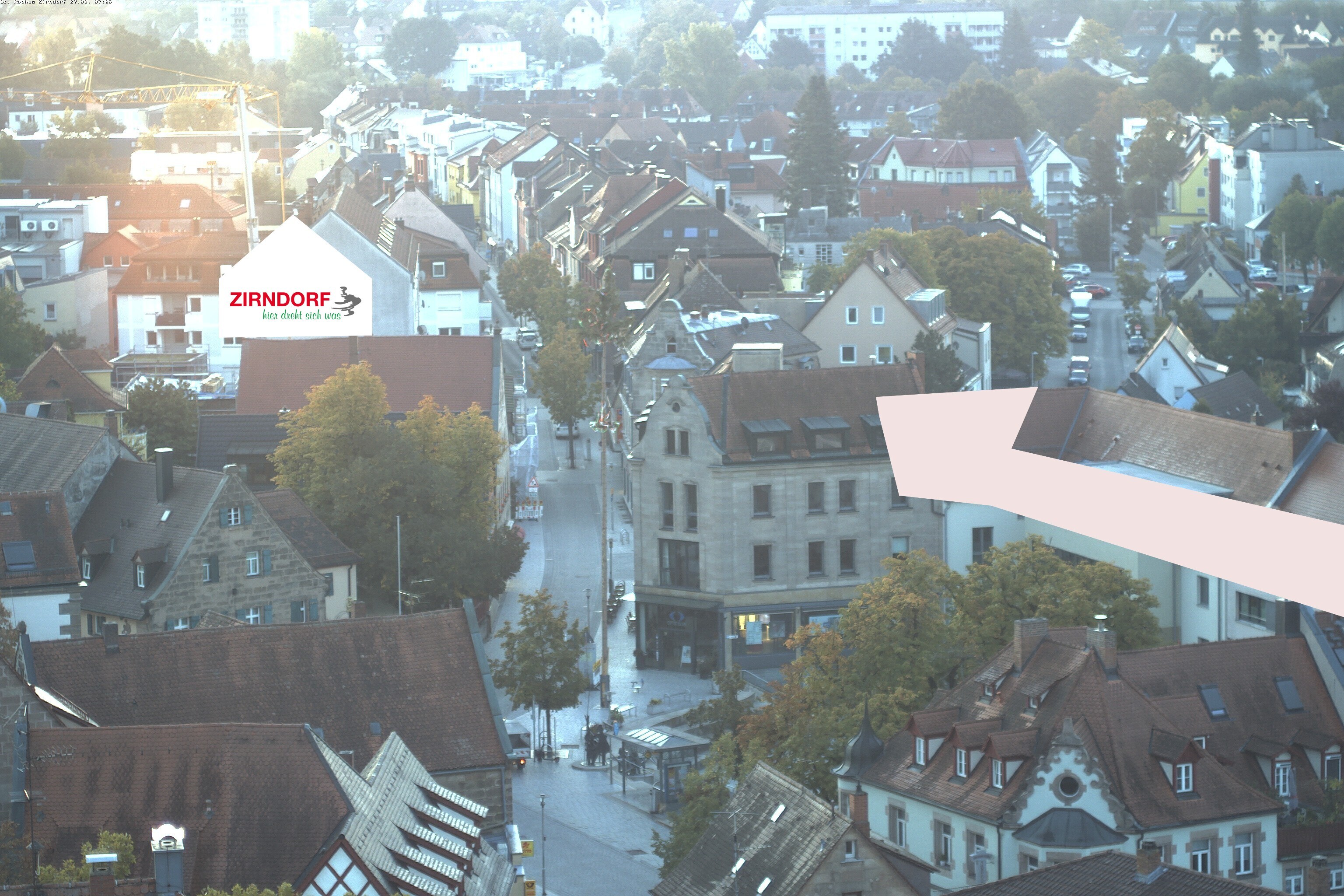 Archiv Foto Webcam Kirchturm Zirndorf