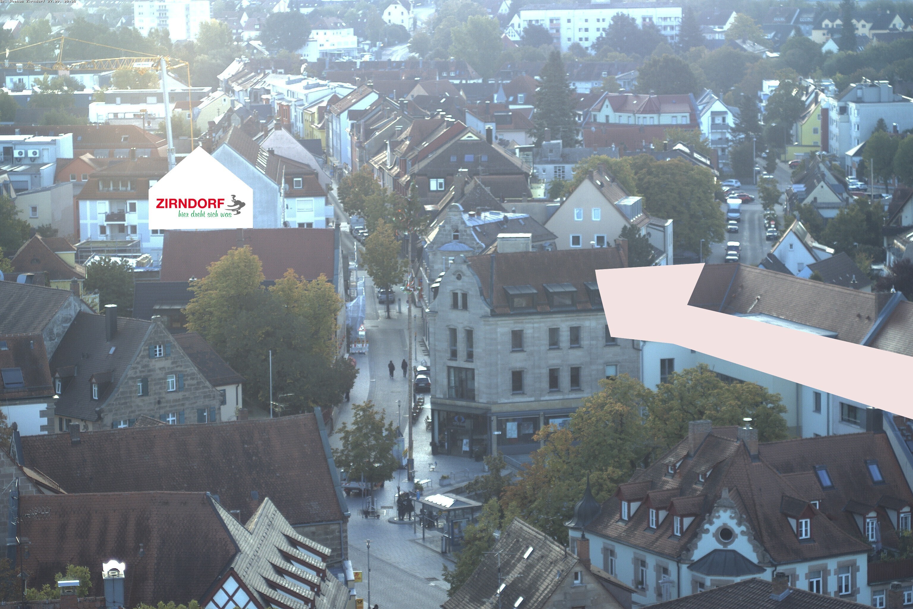 Archiv Foto Webcam Kirchturm Zirndorf
