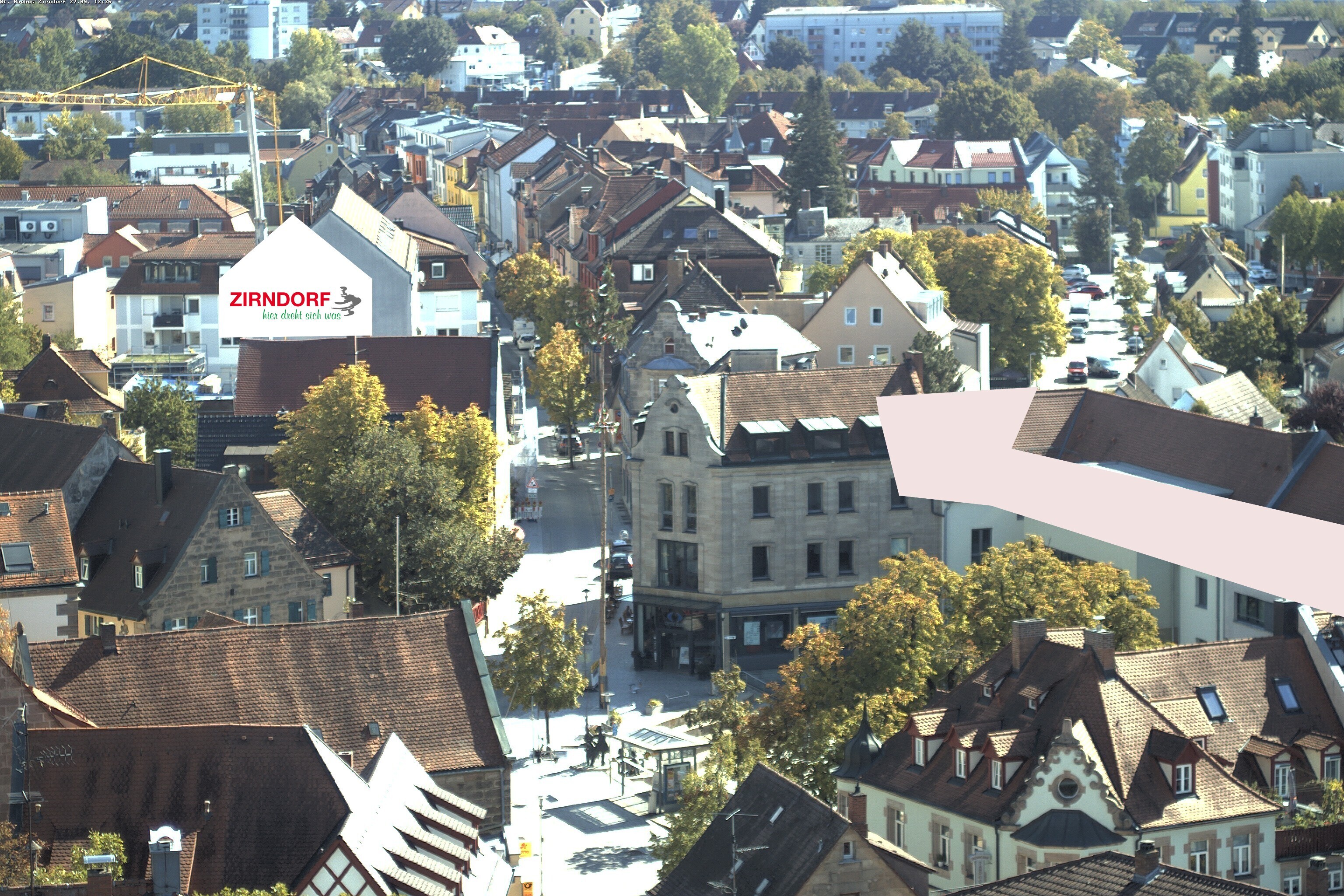 Archiv Foto Webcam Kirchturm Zirndorf