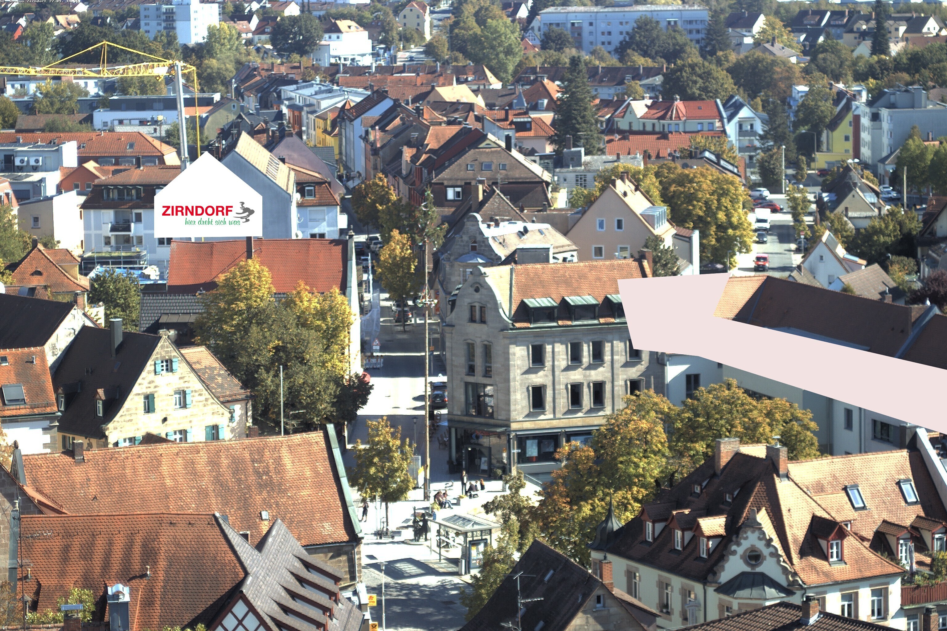 Archiv Foto Webcam Kirchturm Zirndorf