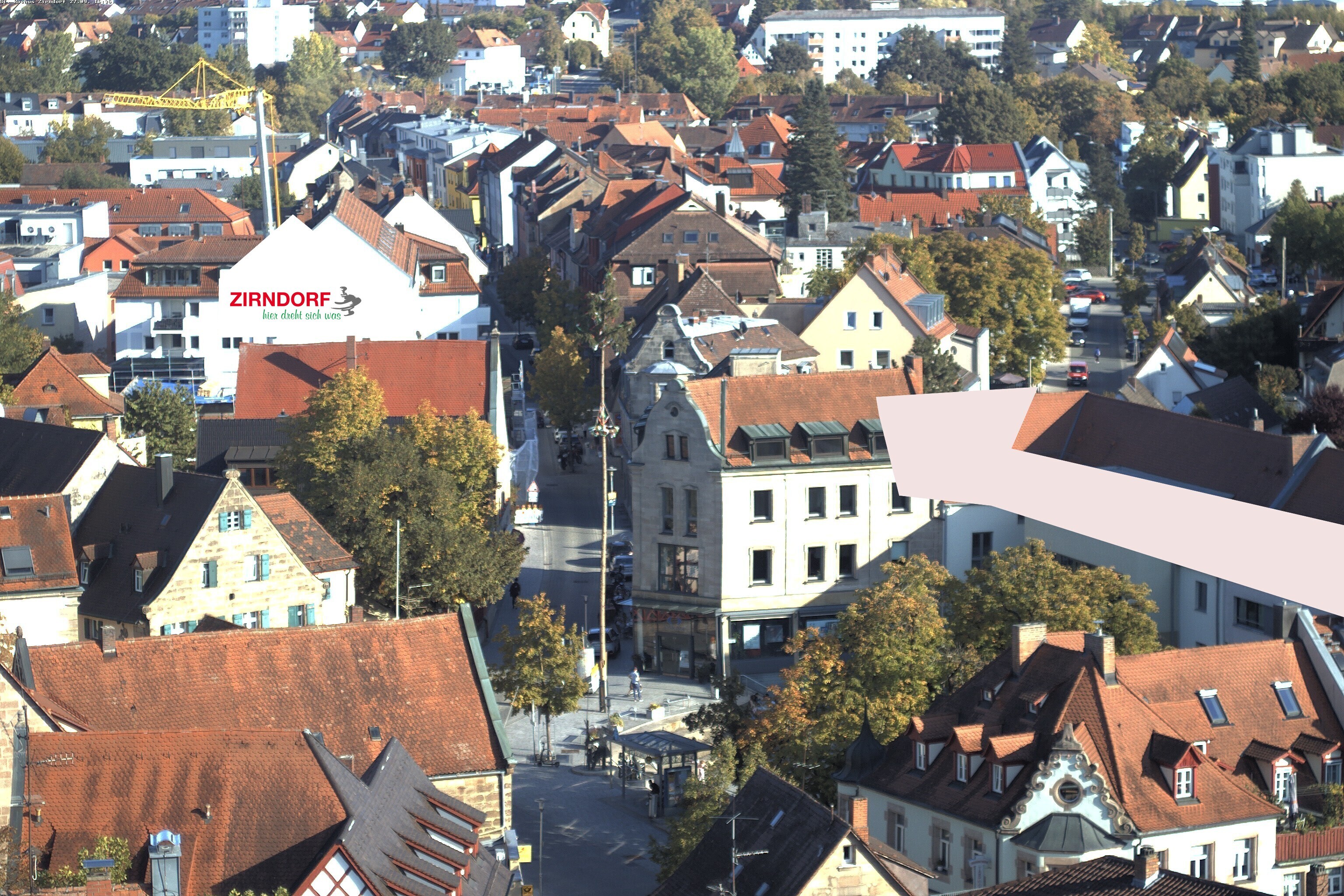 Archiv Foto Webcam Kirchturm Zirndorf