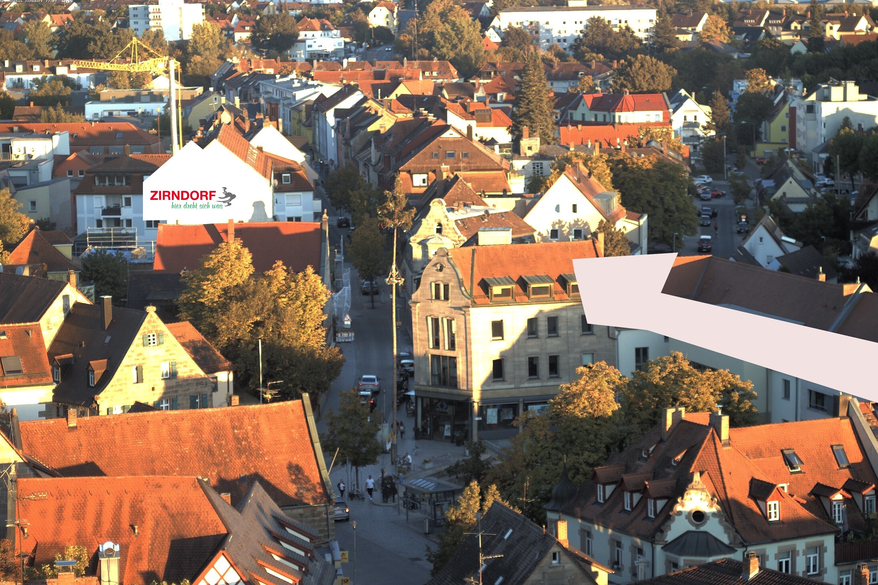 Archiv Foto Webcam Kirchturm Zirndorf