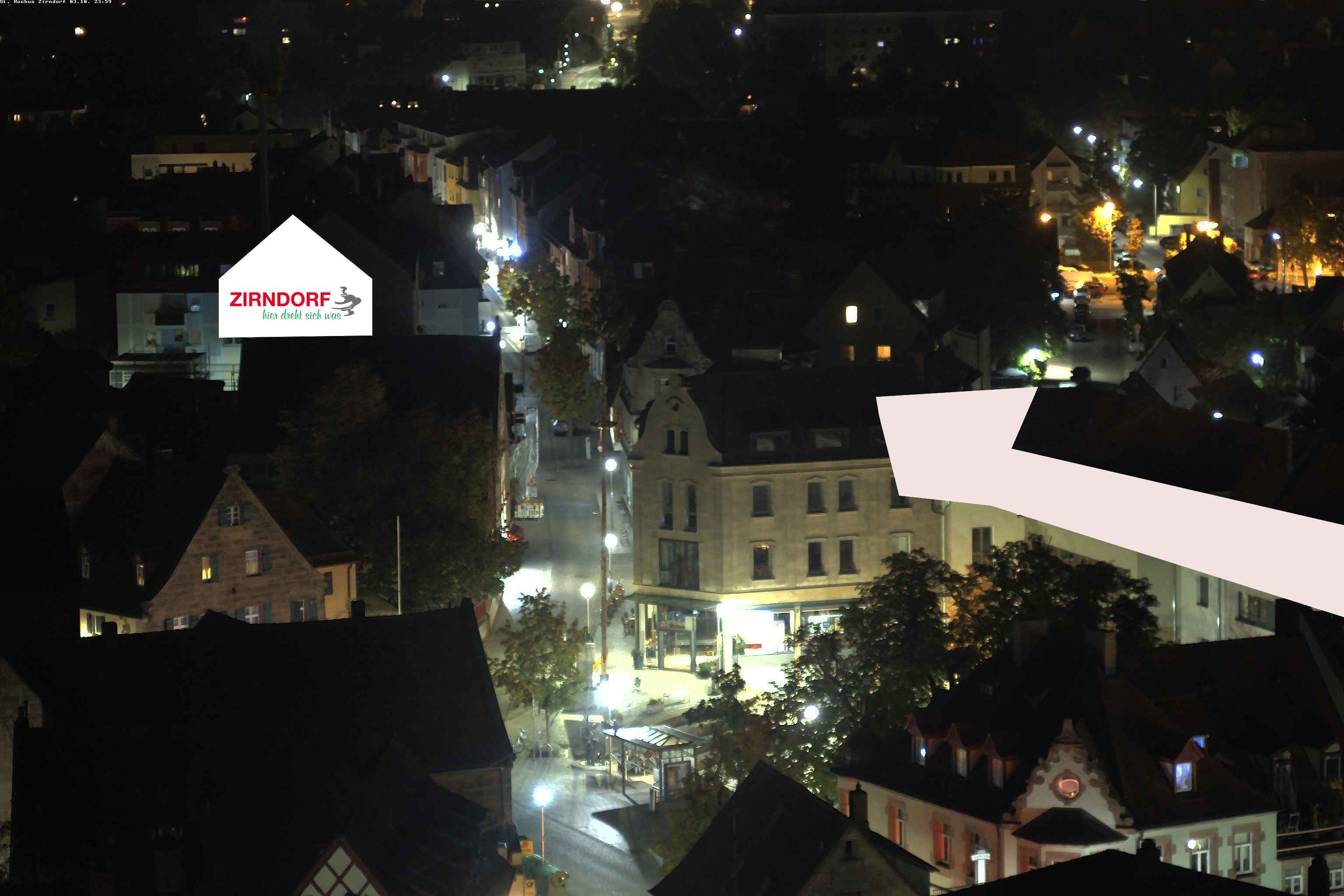 Archiv Foto Webcam Kirchturm Zirndorf