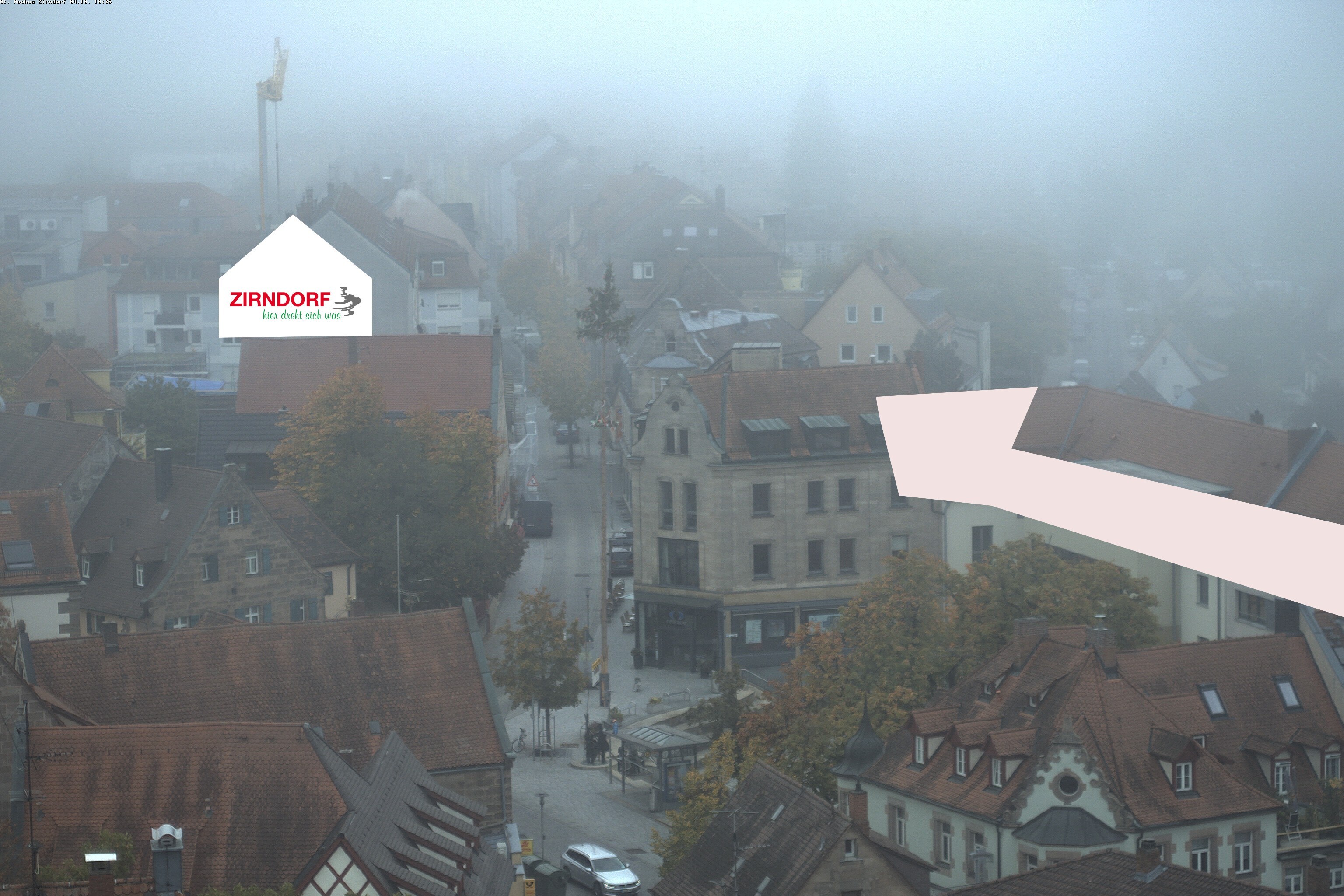 Archiv Foto Webcam Kirchturm Zirndorf