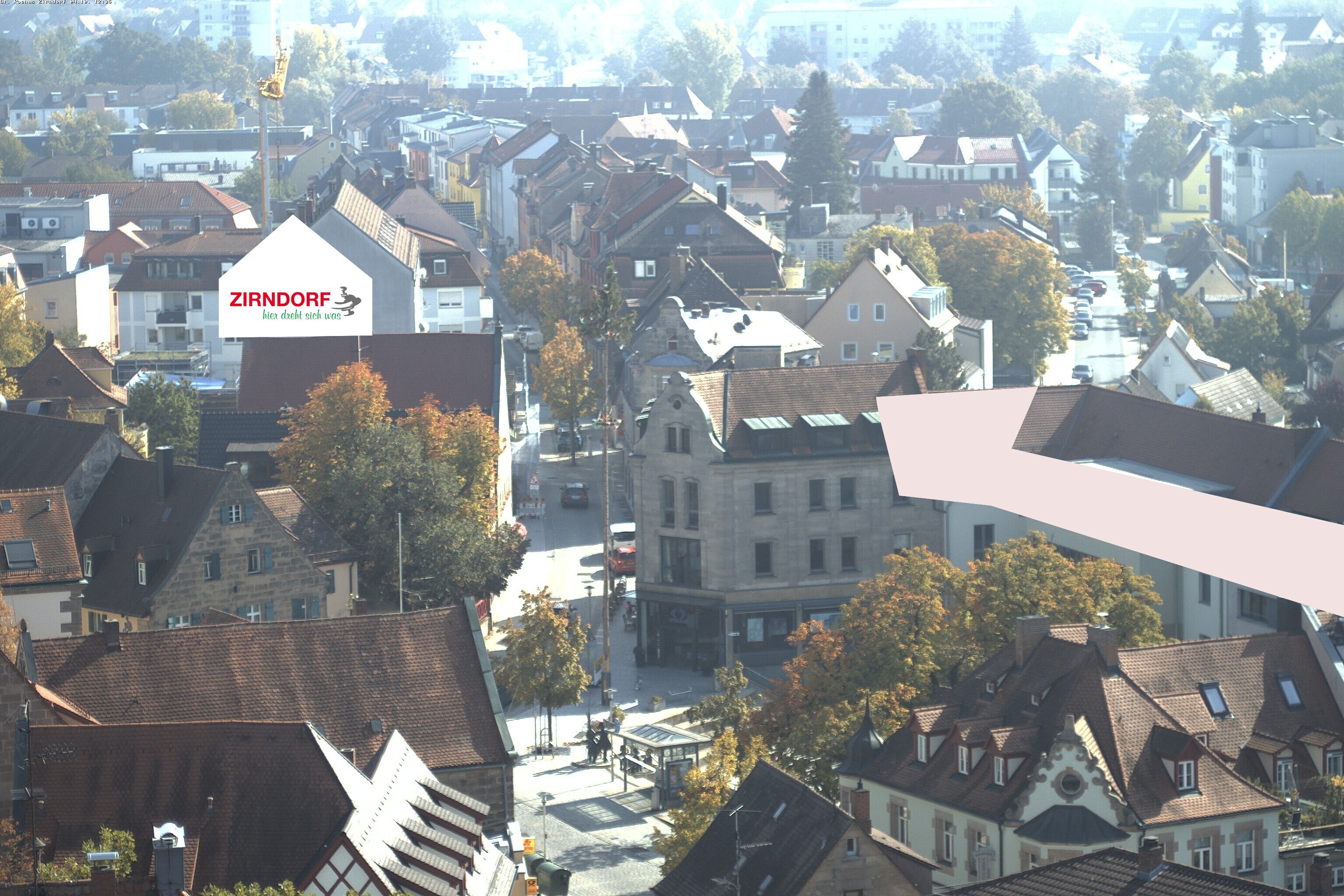 Archiv Foto Webcam Kirchturm Zirndorf