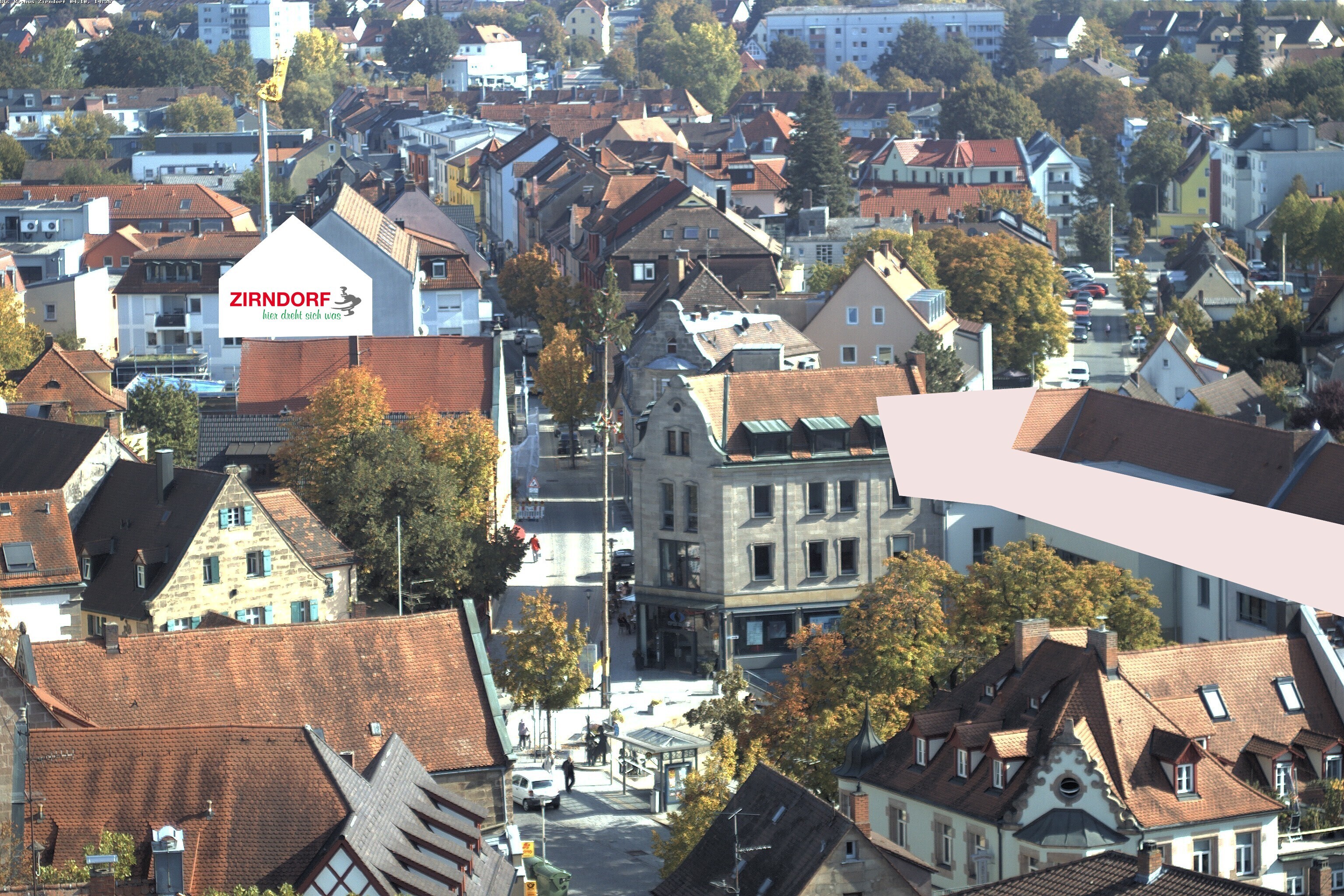 Archiv Foto Webcam Kirchturm Zirndorf
