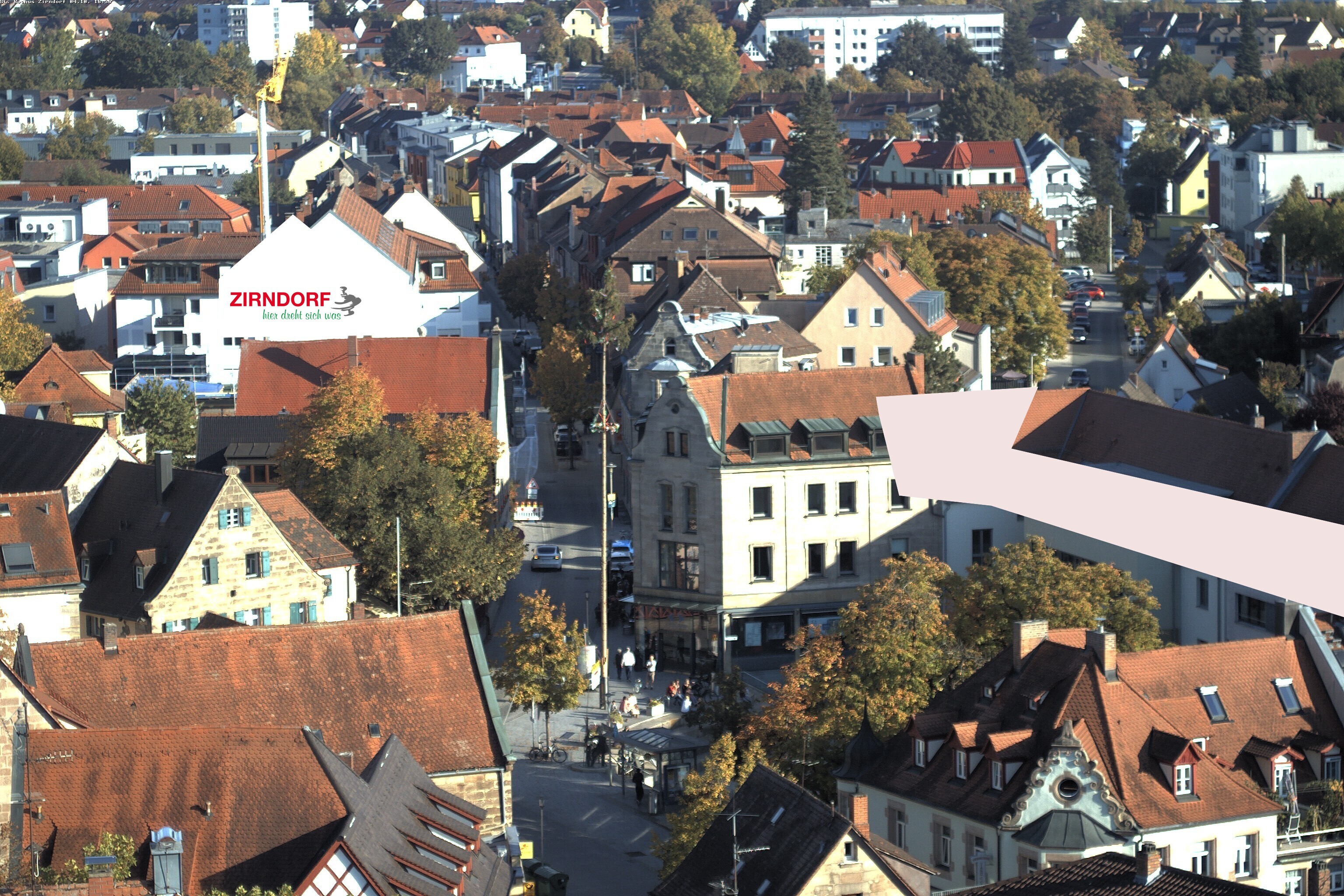 Archiv Foto Webcam Kirchturm Zirndorf