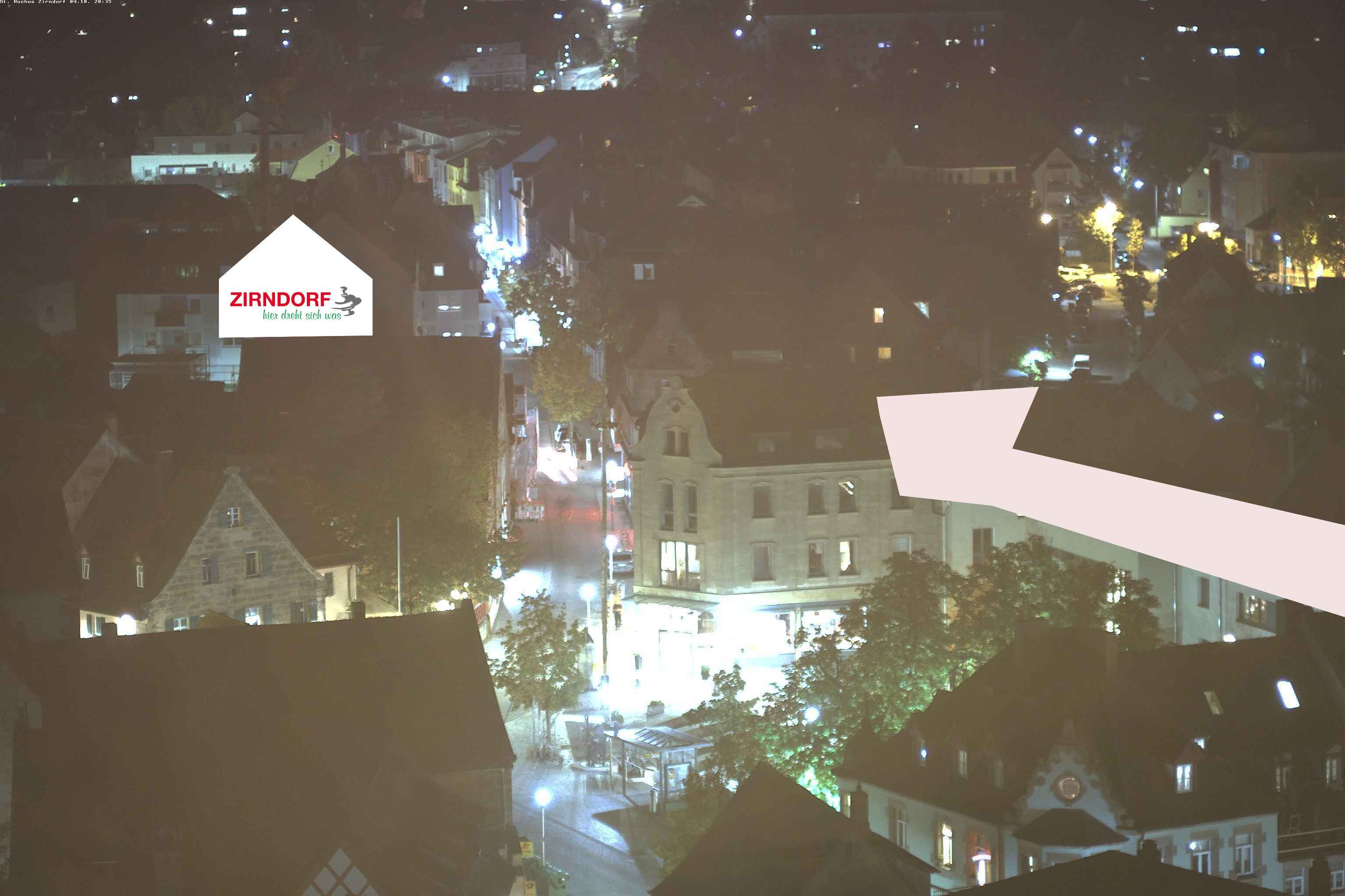 Archiv Foto Webcam Kirchturm Zirndorf