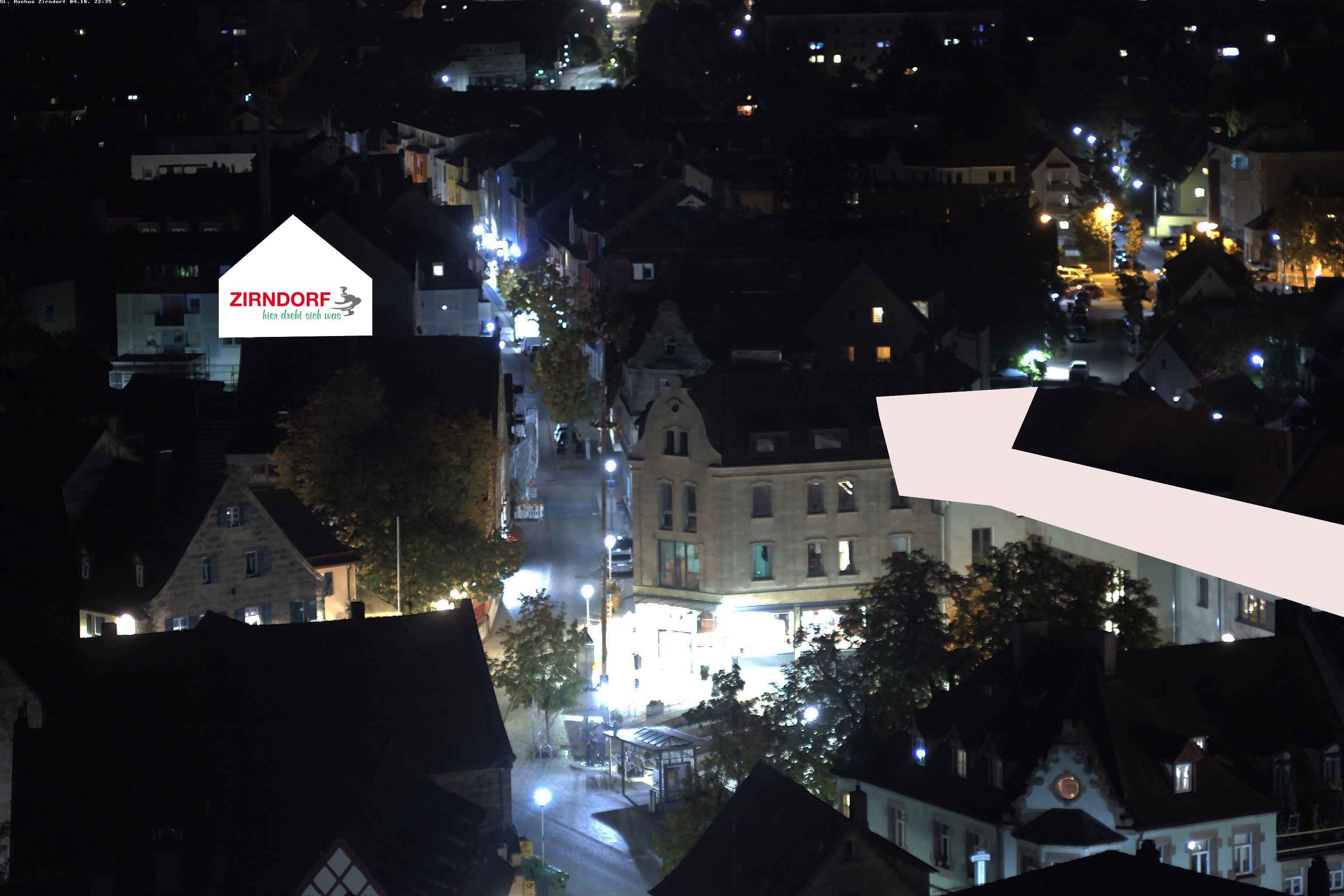 Archiv Foto Webcam Kirchturm Zirndorf