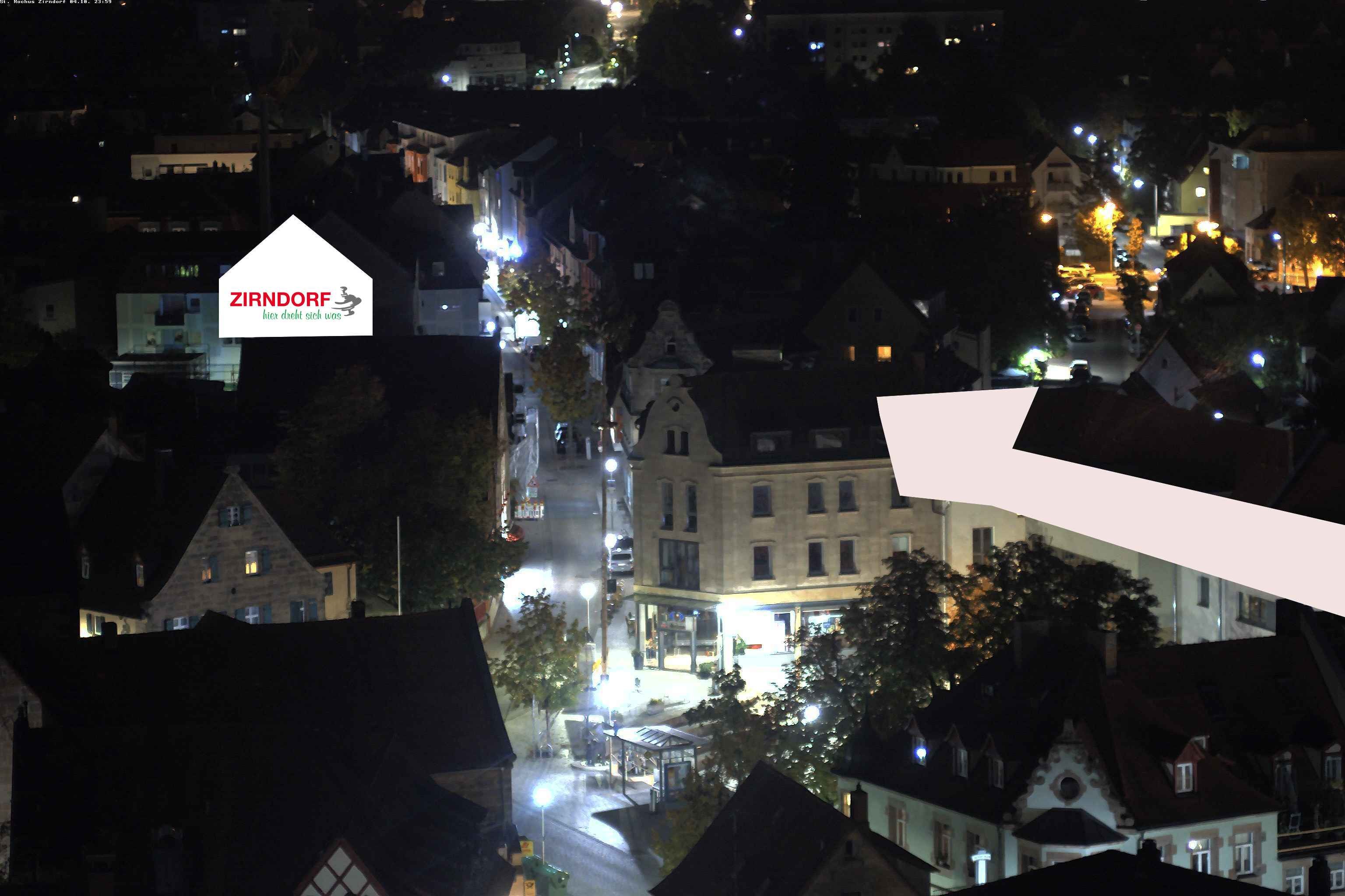 Archiv Foto Webcam Kirchturm Zirndorf