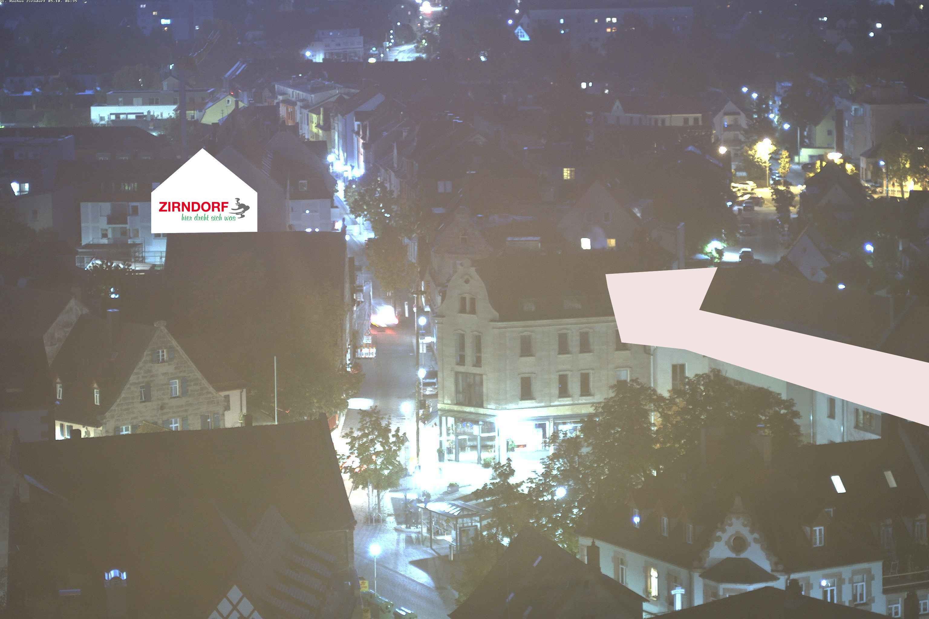 Archiv Foto Webcam Kirchturm Zirndorf