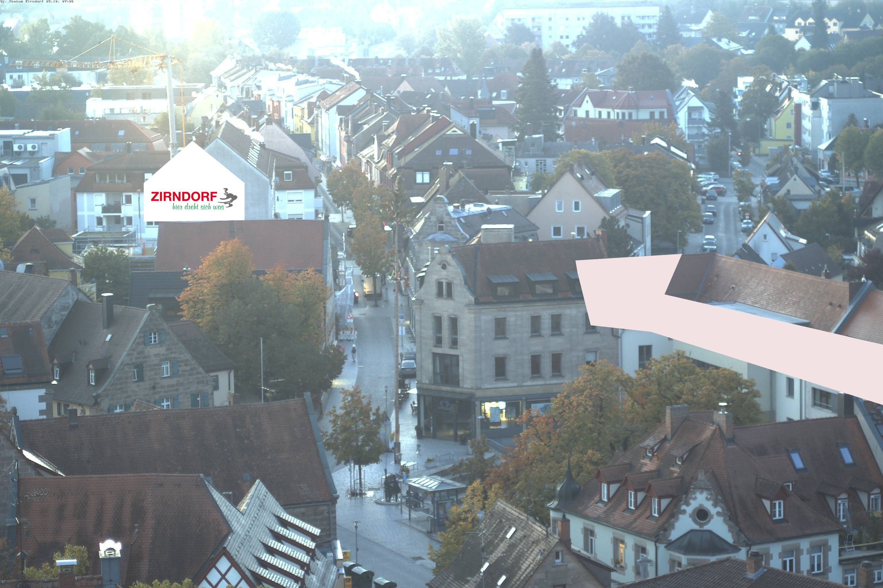 Archiv Foto Webcam Kirchturm Zirndorf