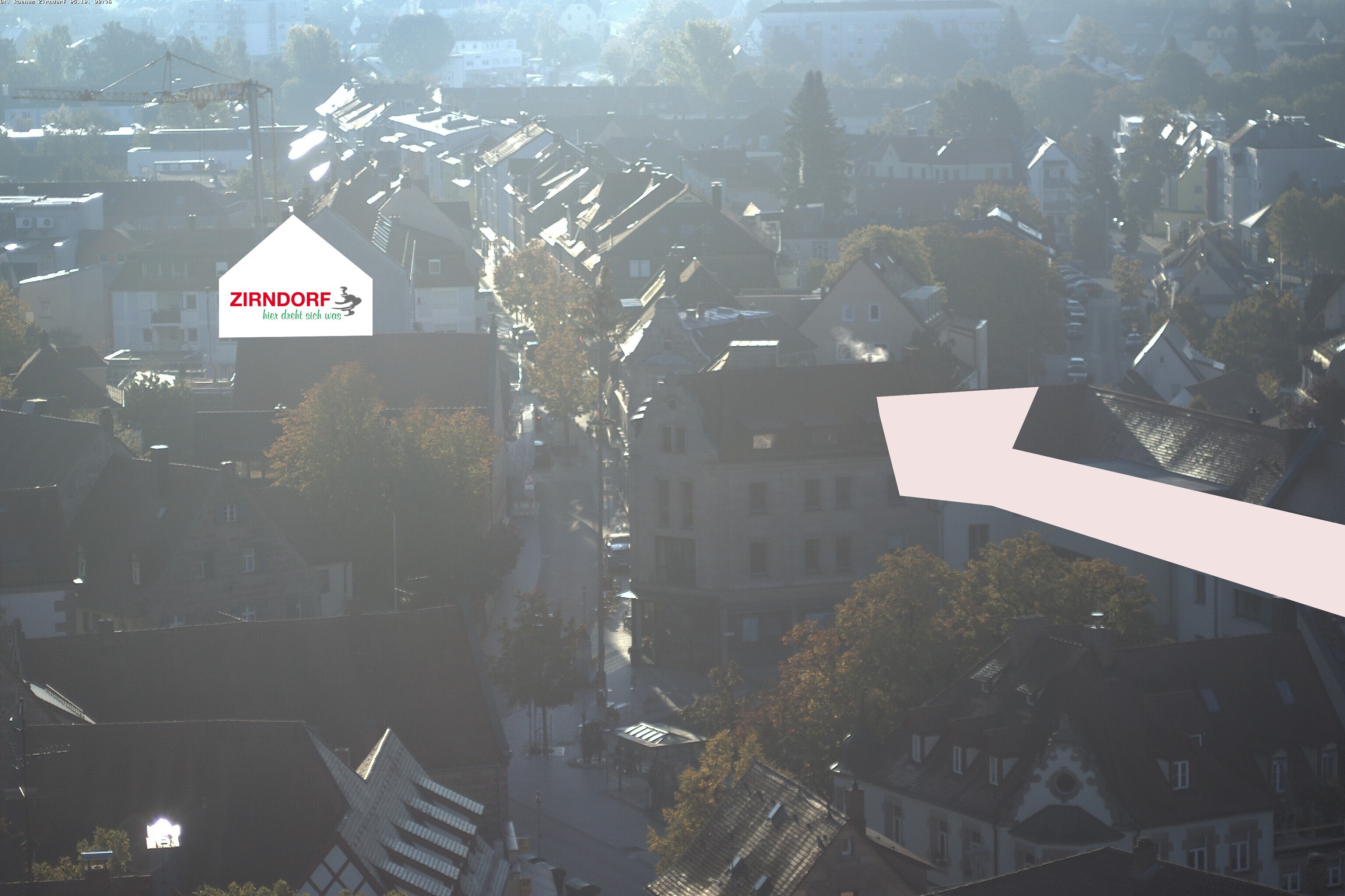 Archiv Foto Webcam Kirchturm Zirndorf