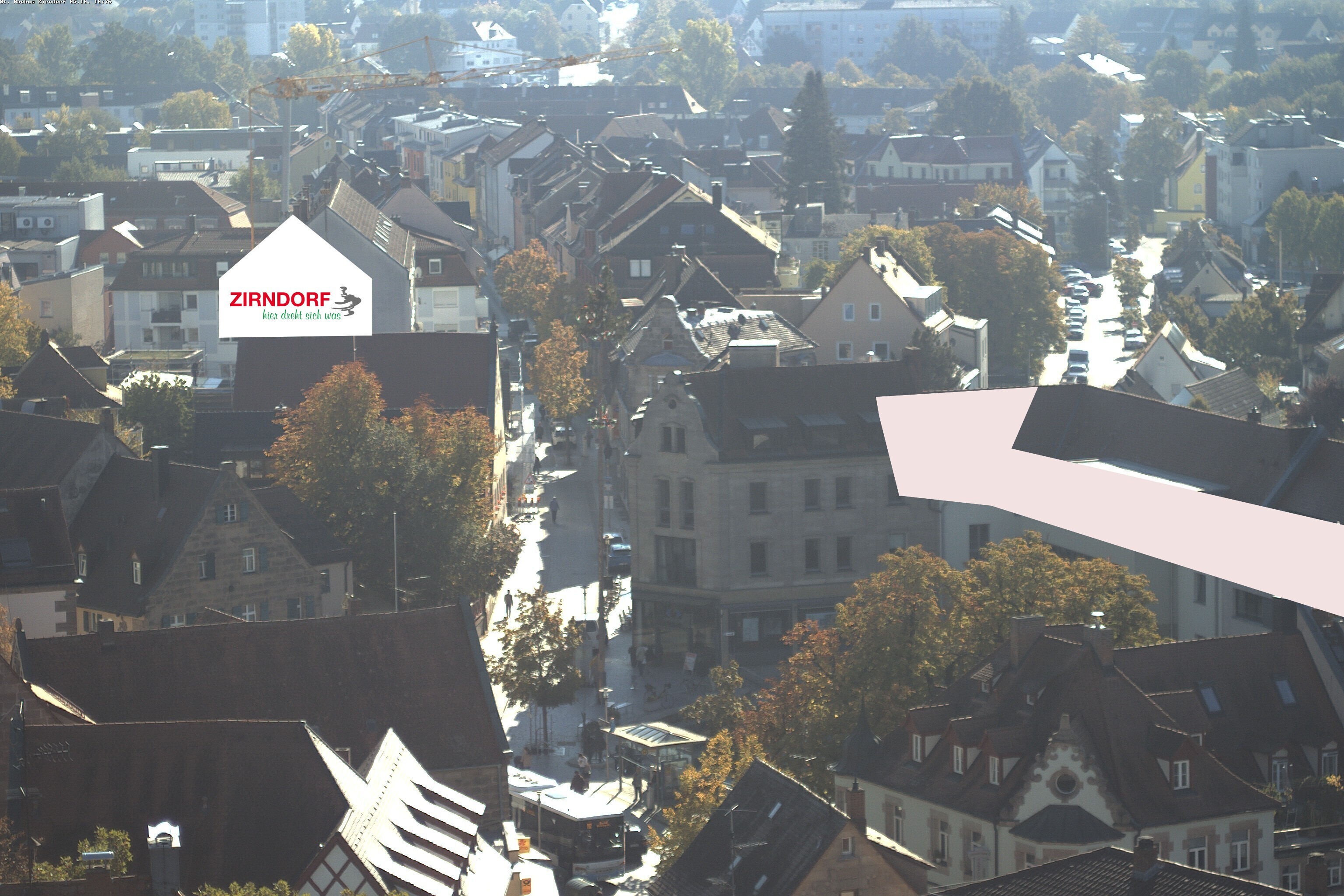 Archiv Foto Webcam Kirchturm Zirndorf
