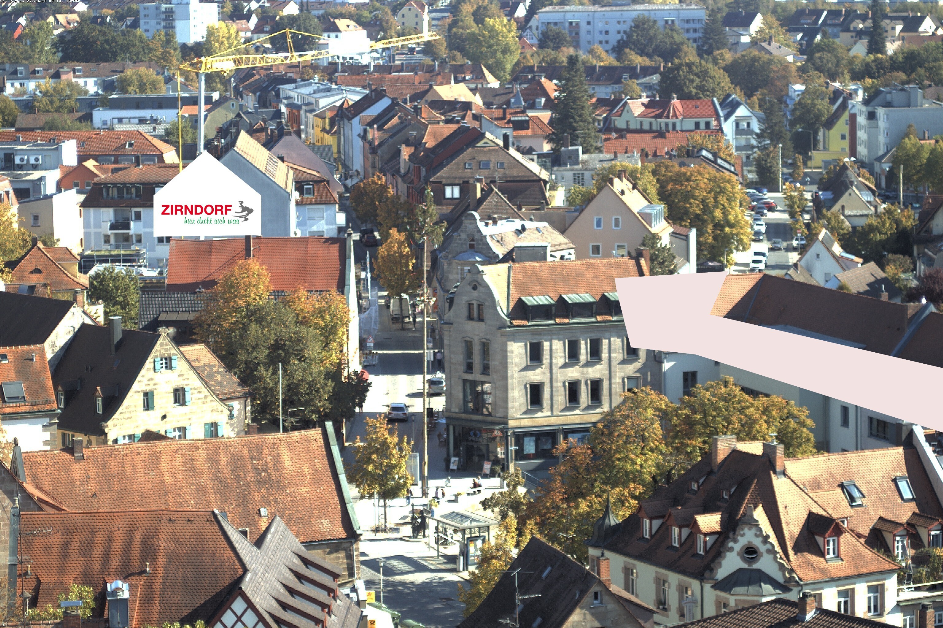 Archiv Foto Webcam Kirchturm Zirndorf