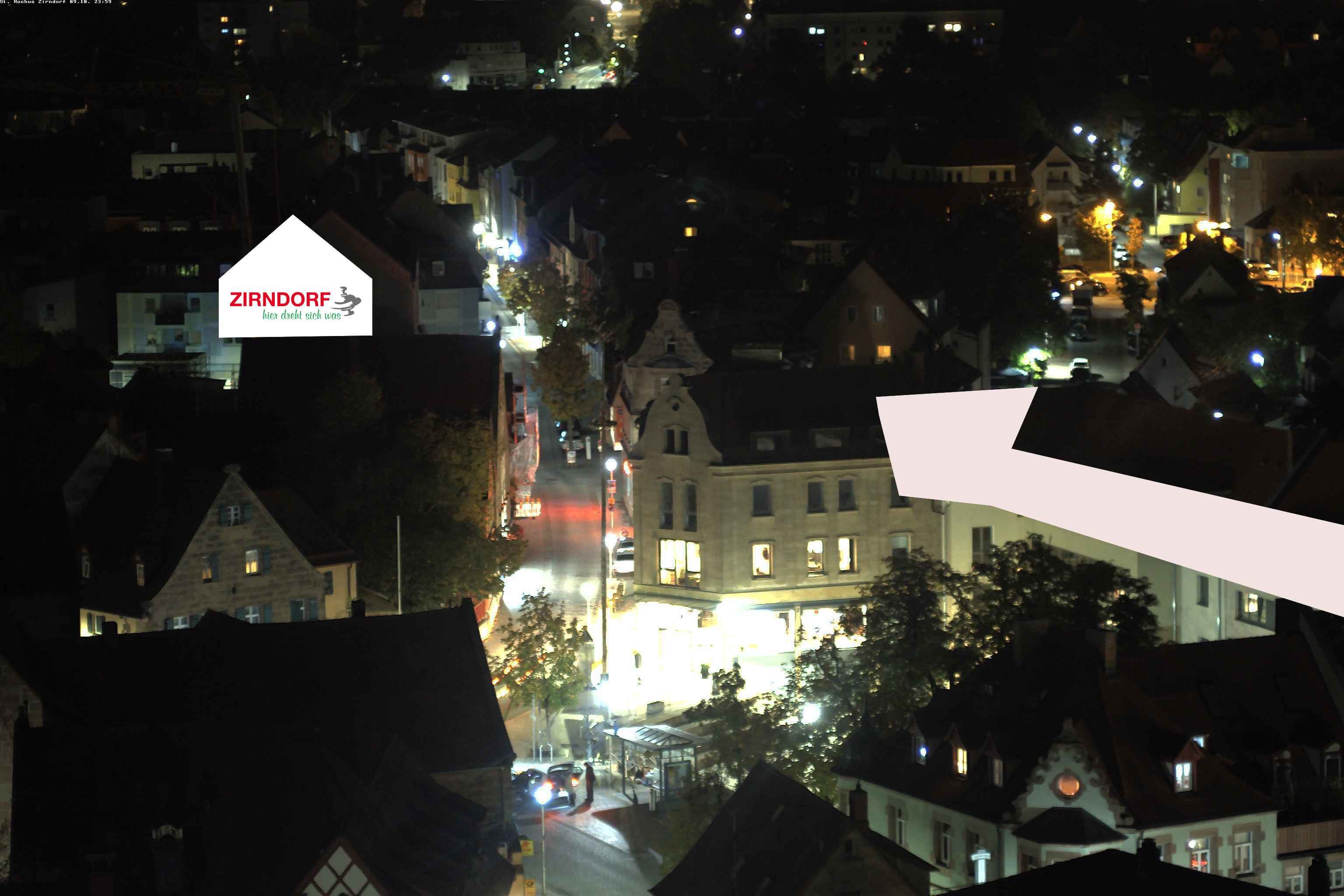 Archiv Foto Webcam Kirchturm Zirndorf