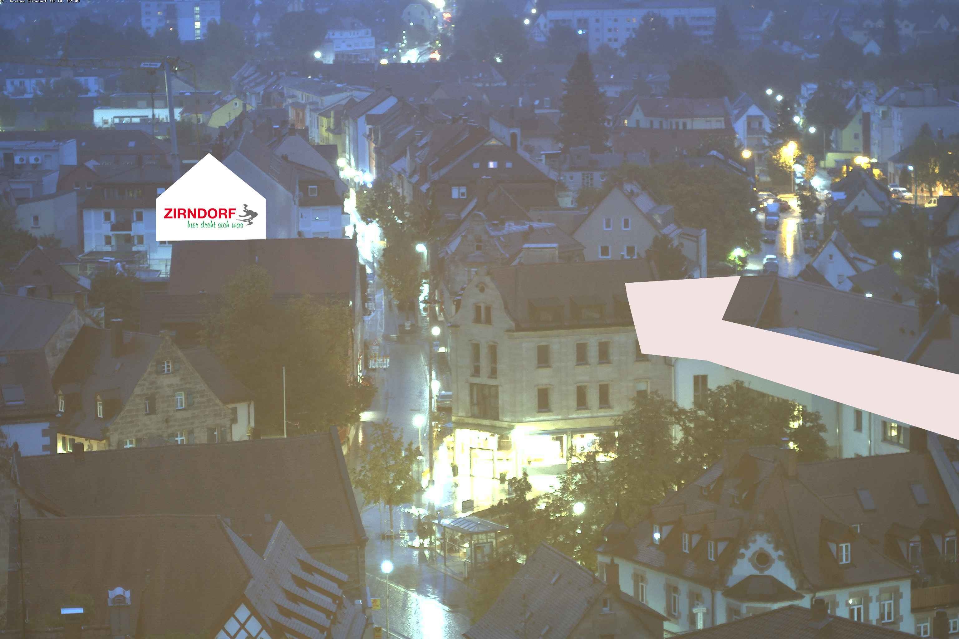 Archiv Foto Webcam Kirchturm Zirndorf