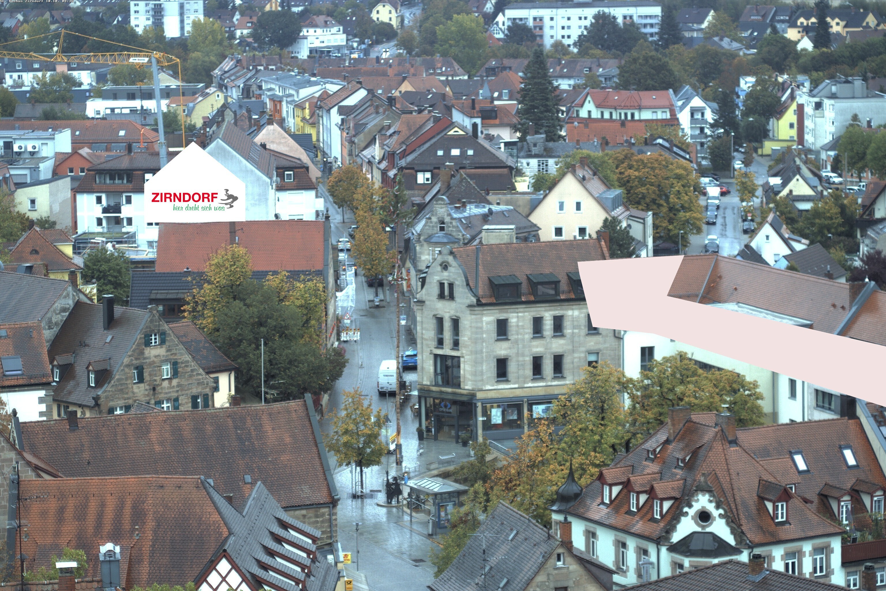 Archiv Foto Webcam Kirchturm Zirndorf
