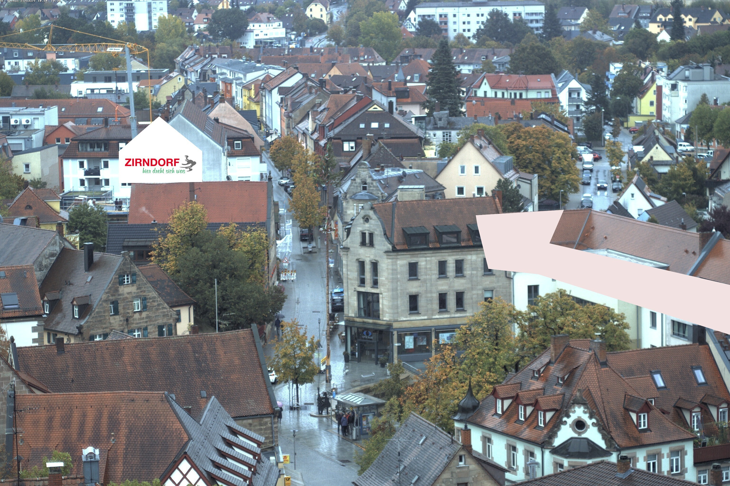 Archiv Foto Webcam Kirchturm Zirndorf