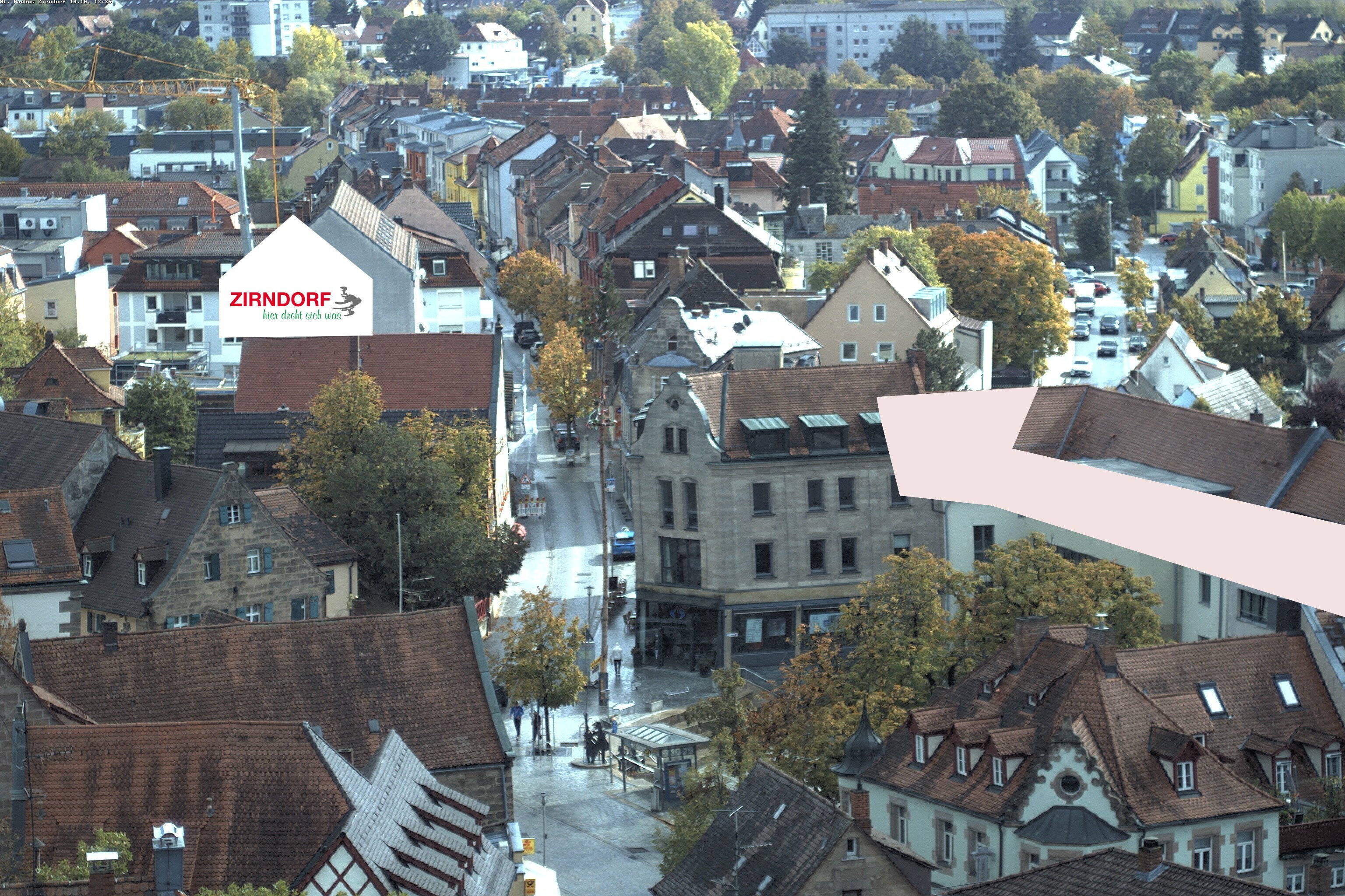 Archiv Foto Webcam Kirchturm Zirndorf