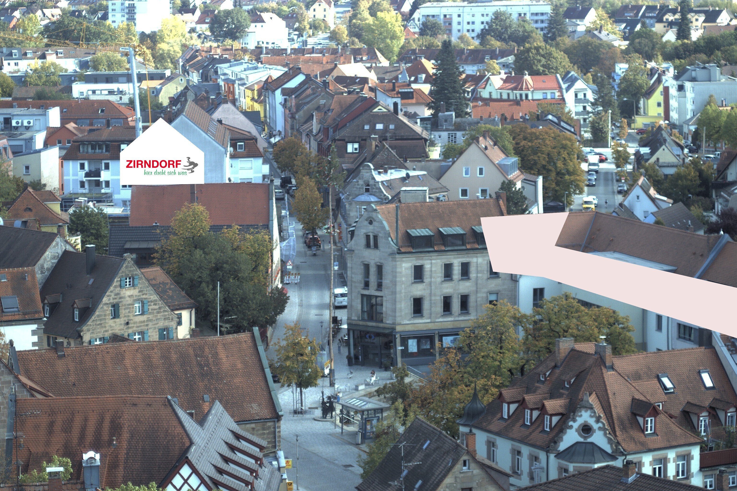 Archiv Foto Webcam Kirchturm Zirndorf