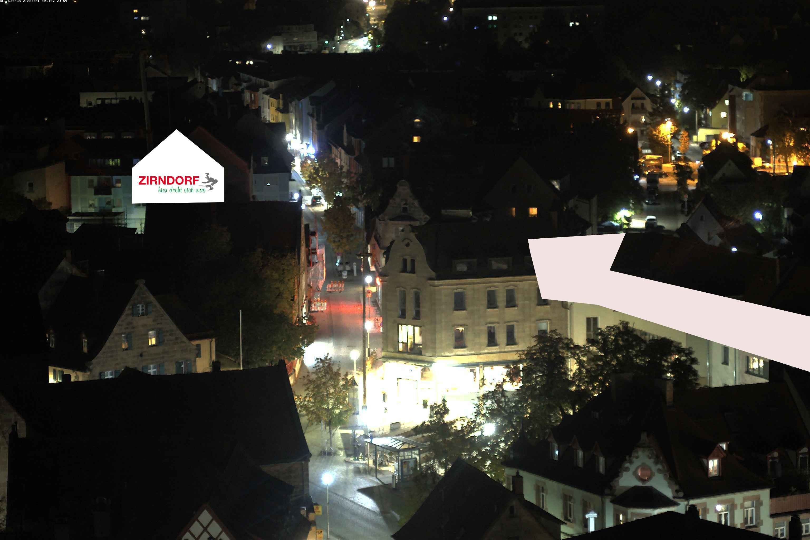 Archiv Foto Webcam Kirchturm Zirndorf