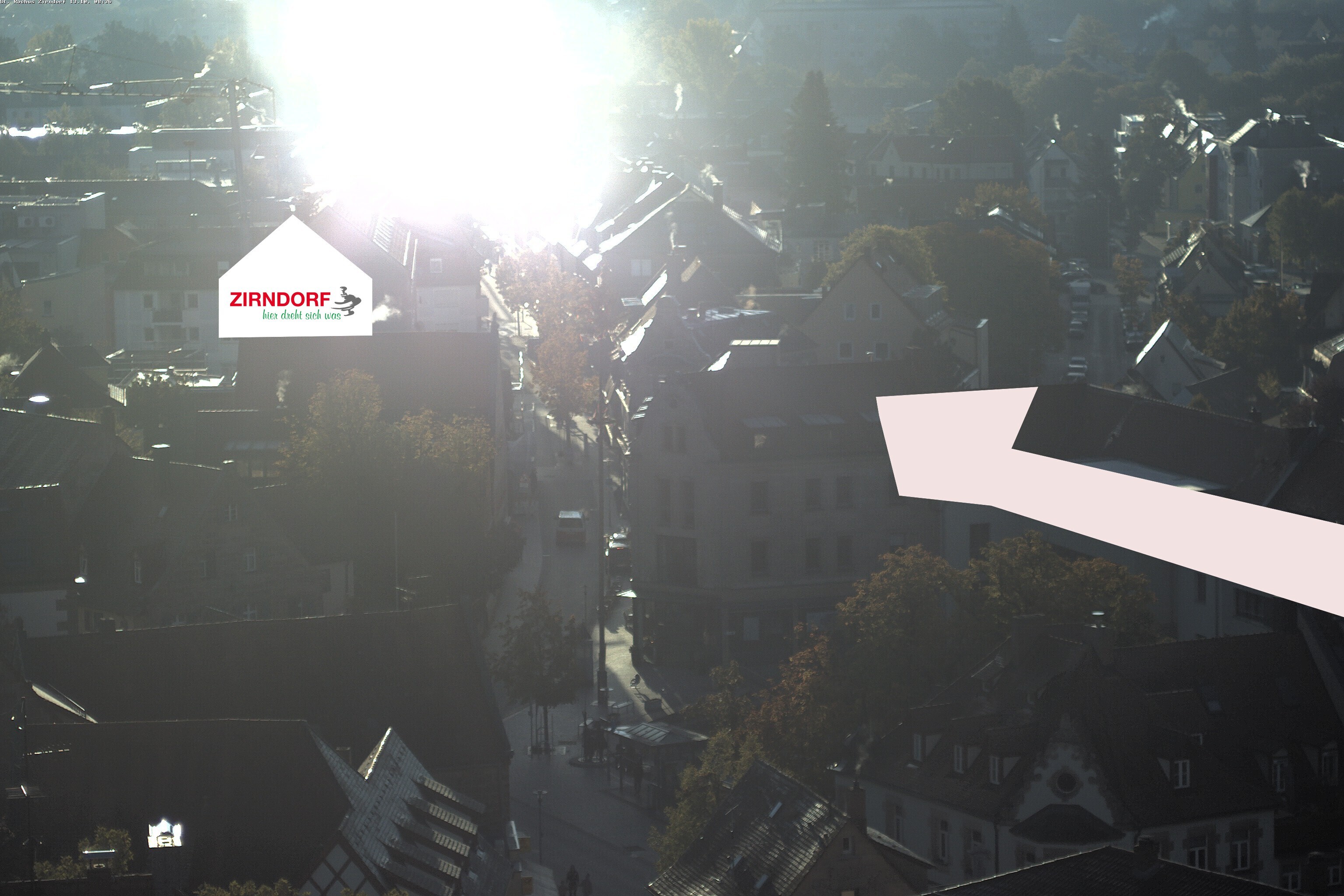 Archiv Foto Webcam Kirchturm Zirndorf