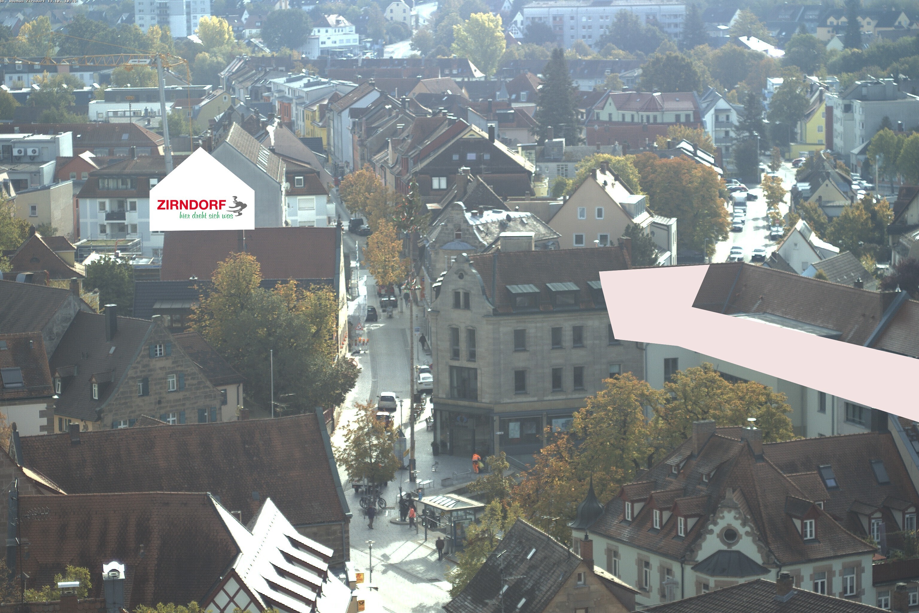 Archiv Foto Webcam Kirchturm Zirndorf