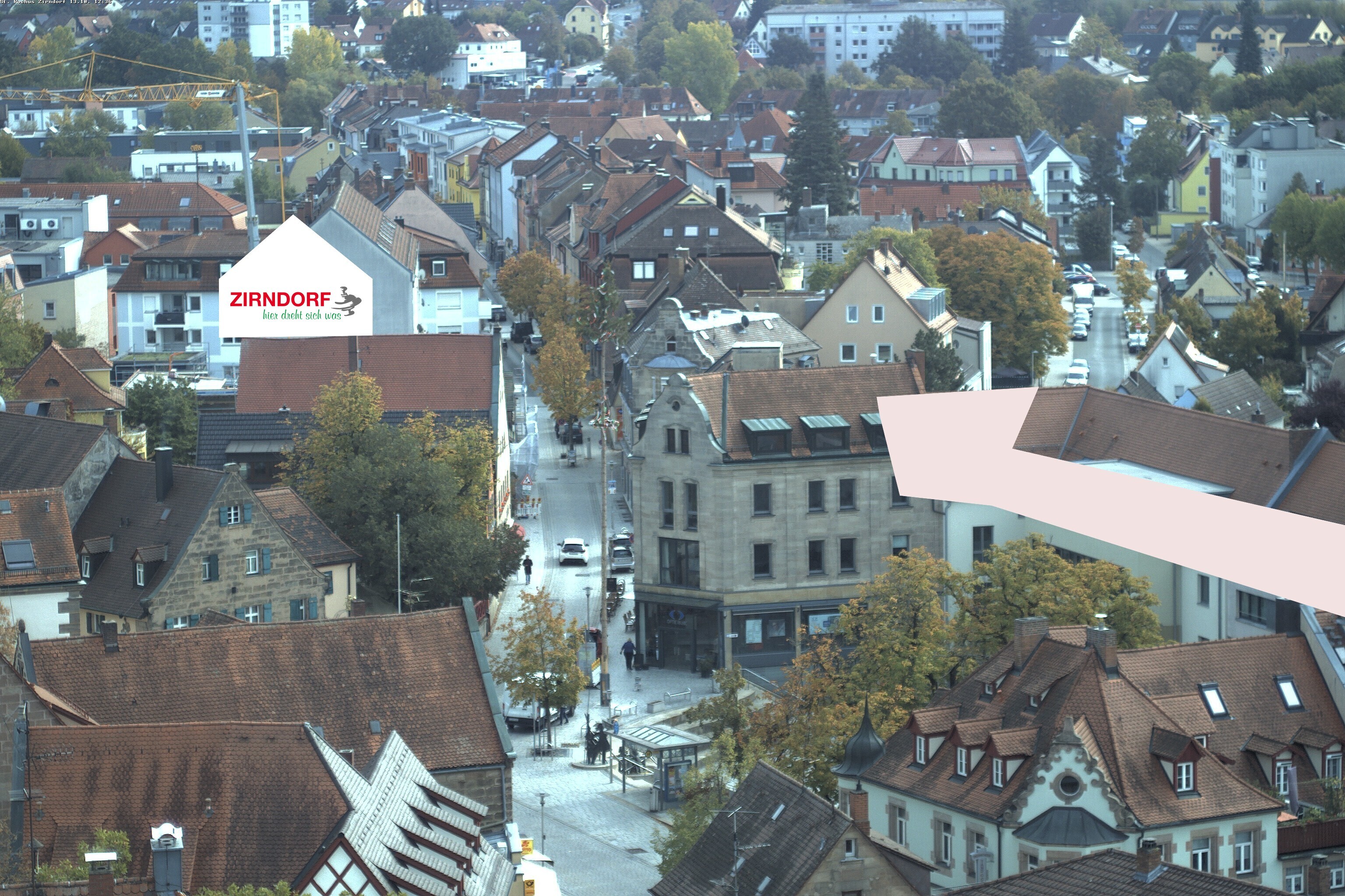 Archiv Foto Webcam Kirchturm Zirndorf