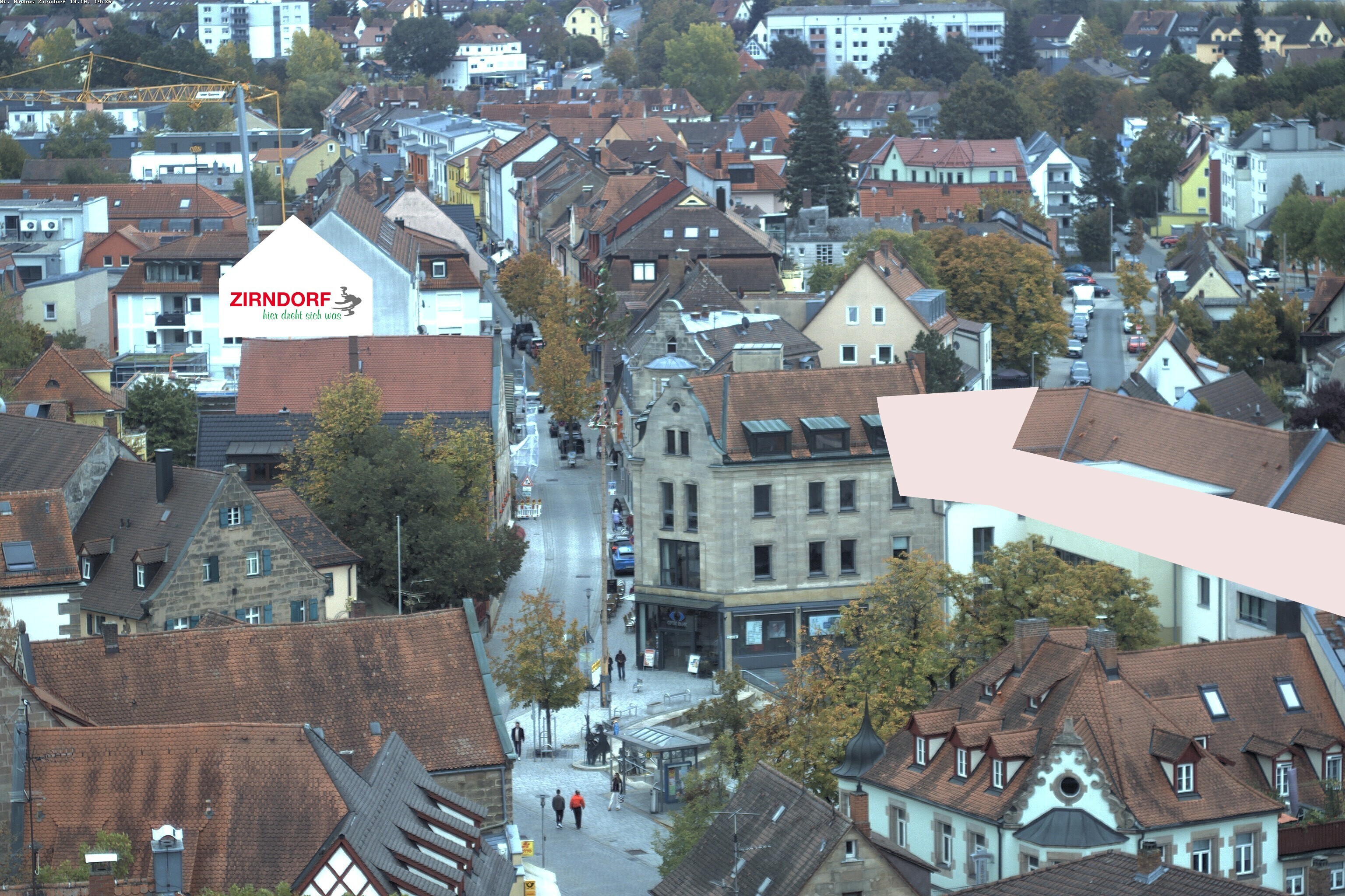 Archiv Foto Webcam Kirchturm Zirndorf