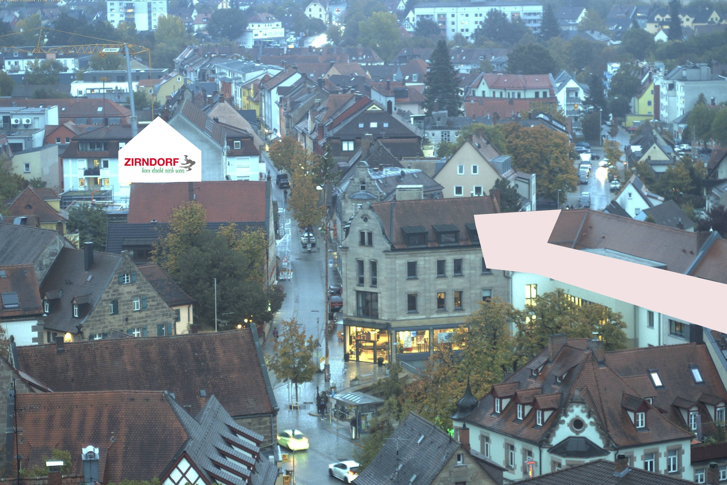 Archiv Foto Webcam Kirchturm Zirndorf