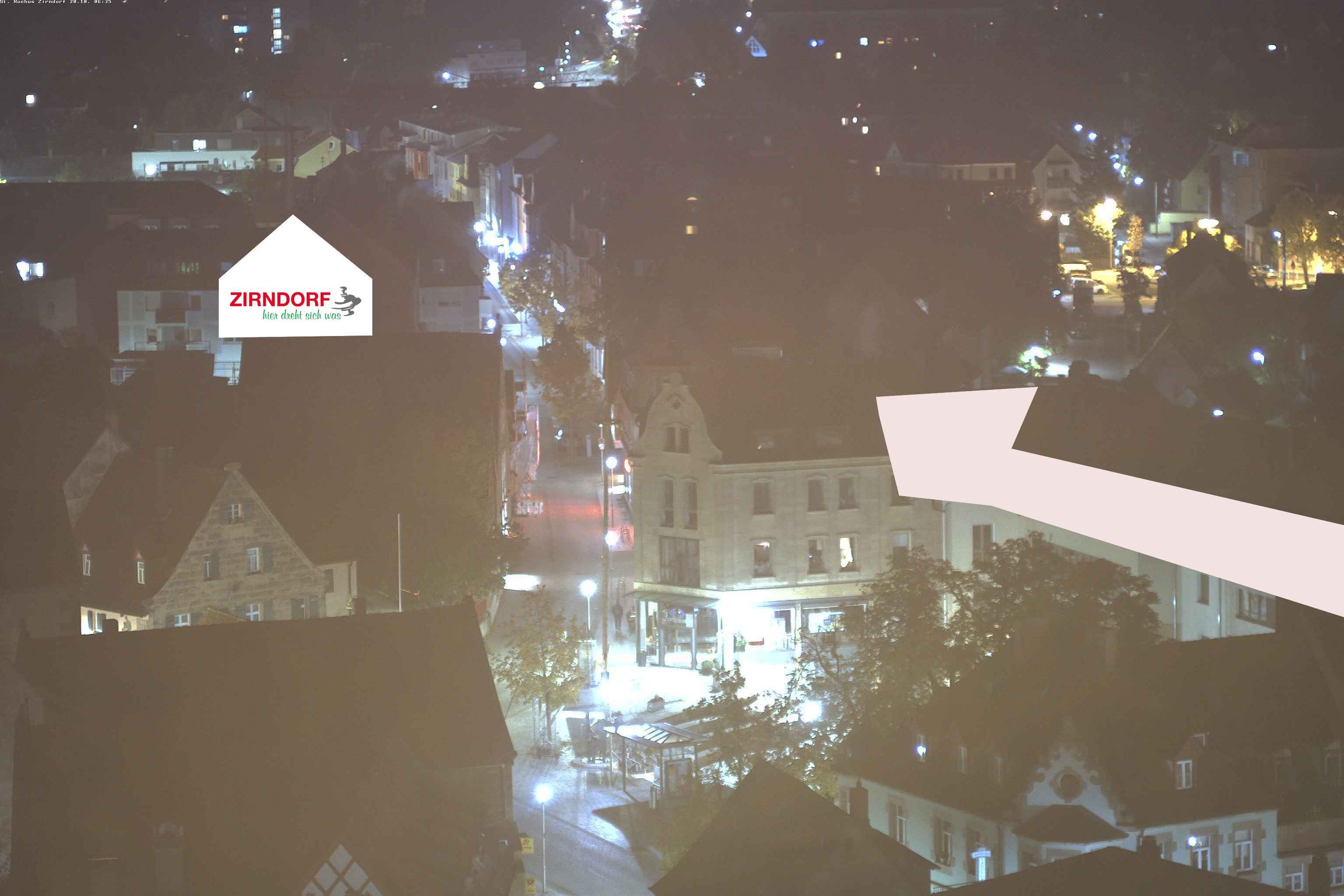 Archiv Foto Webcam Kirchturm Zirndorf
