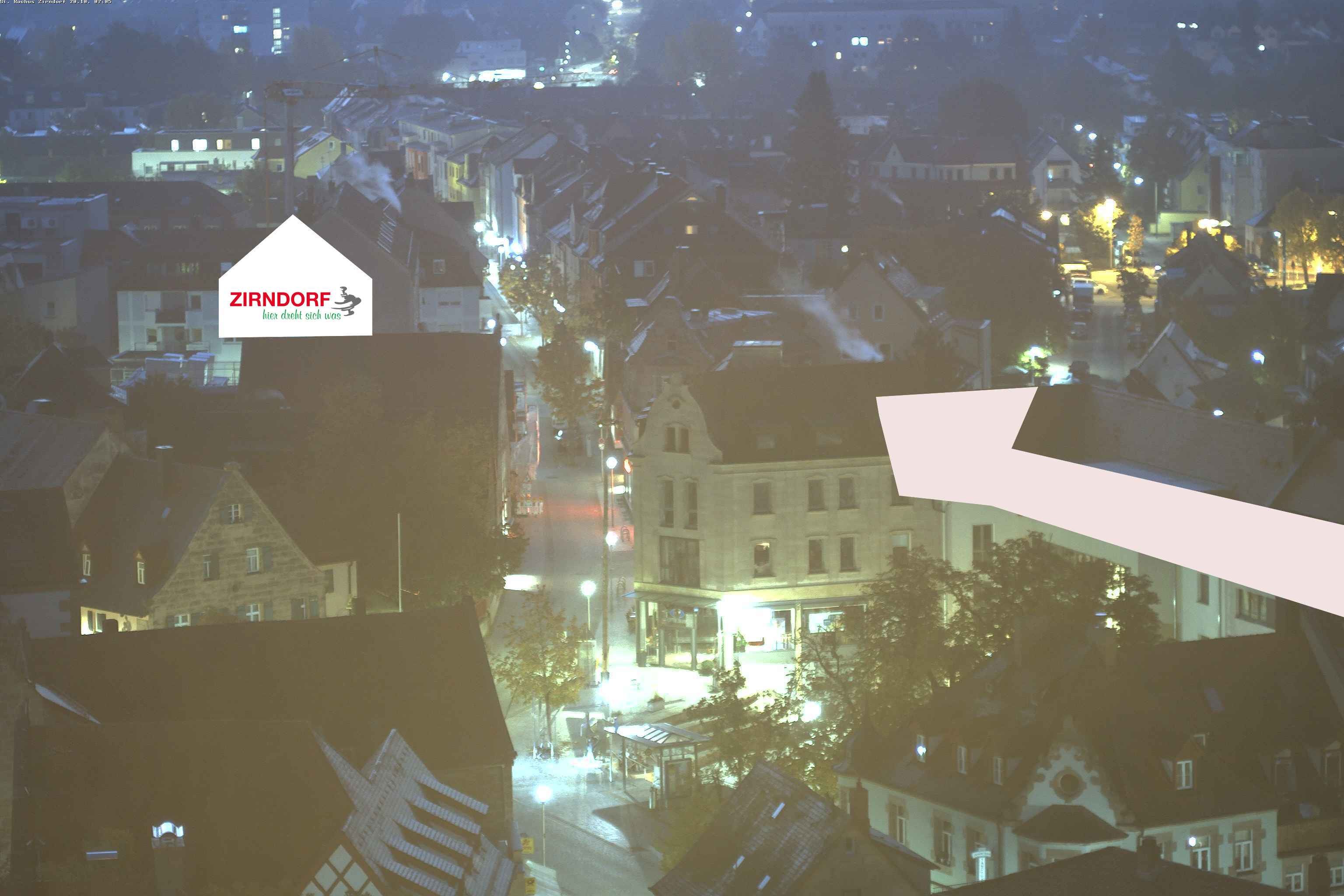 Archiv Foto Webcam Kirchturm Zirndorf