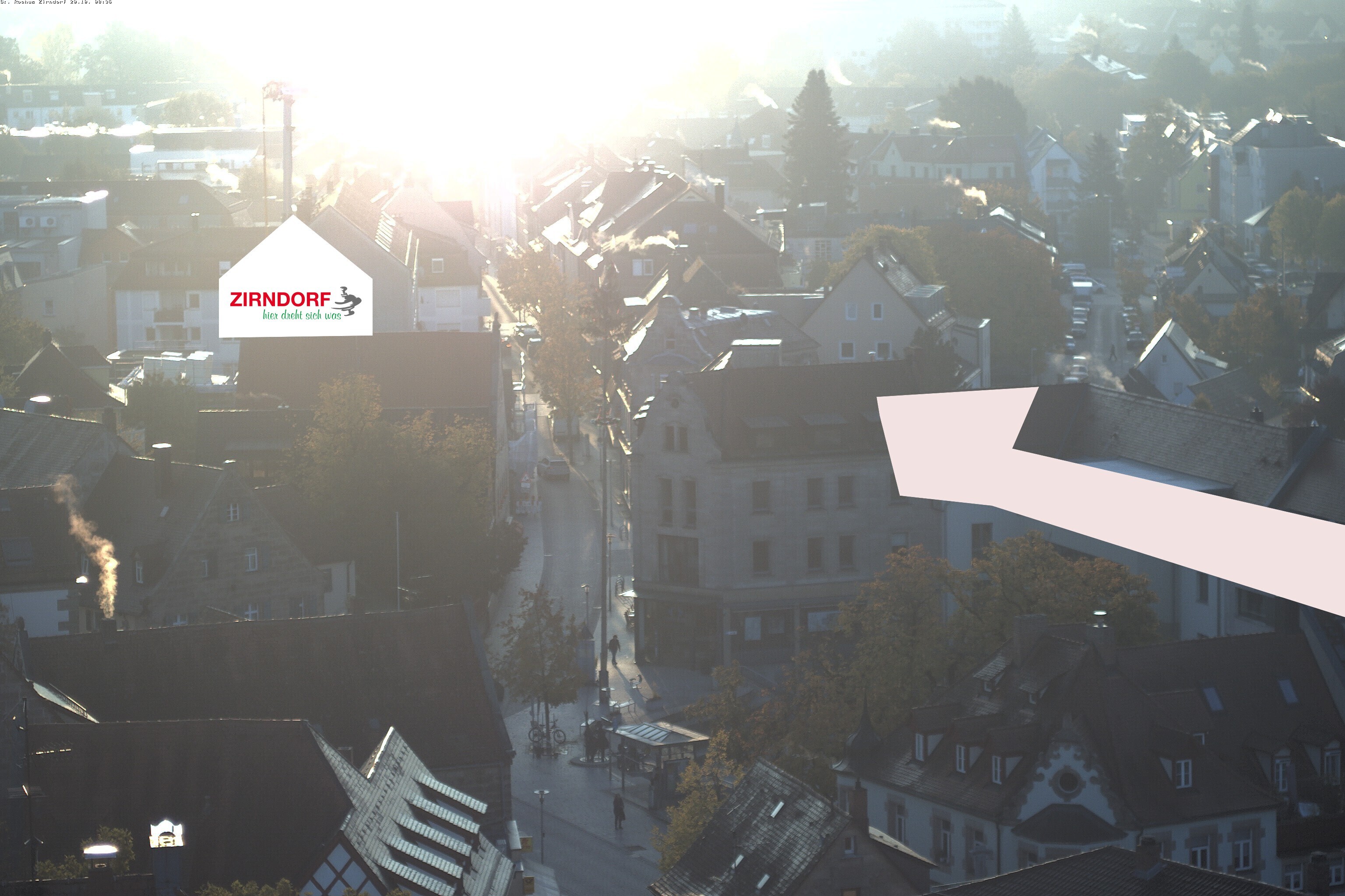 Archiv Foto Webcam Kirchturm Zirndorf