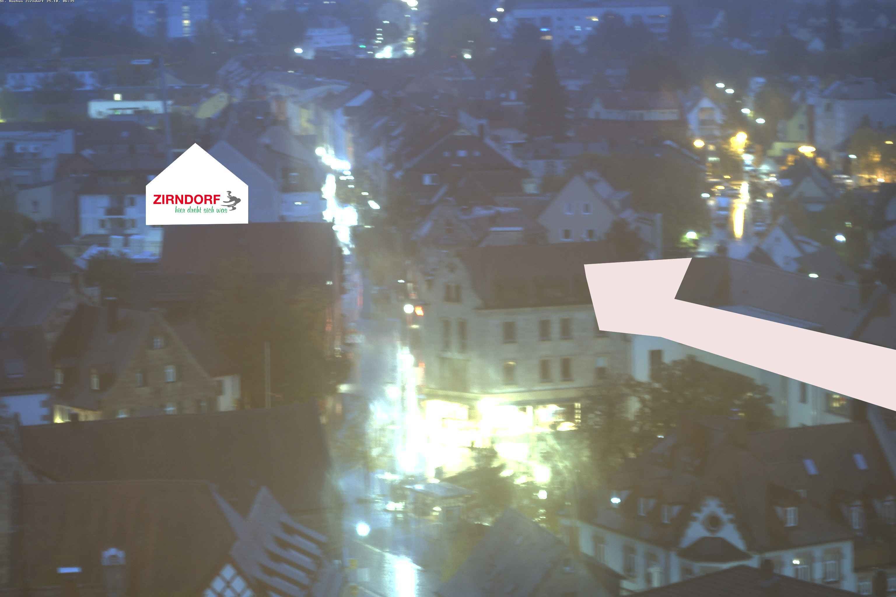 Archiv Foto Webcam Kirchturm Zirndorf