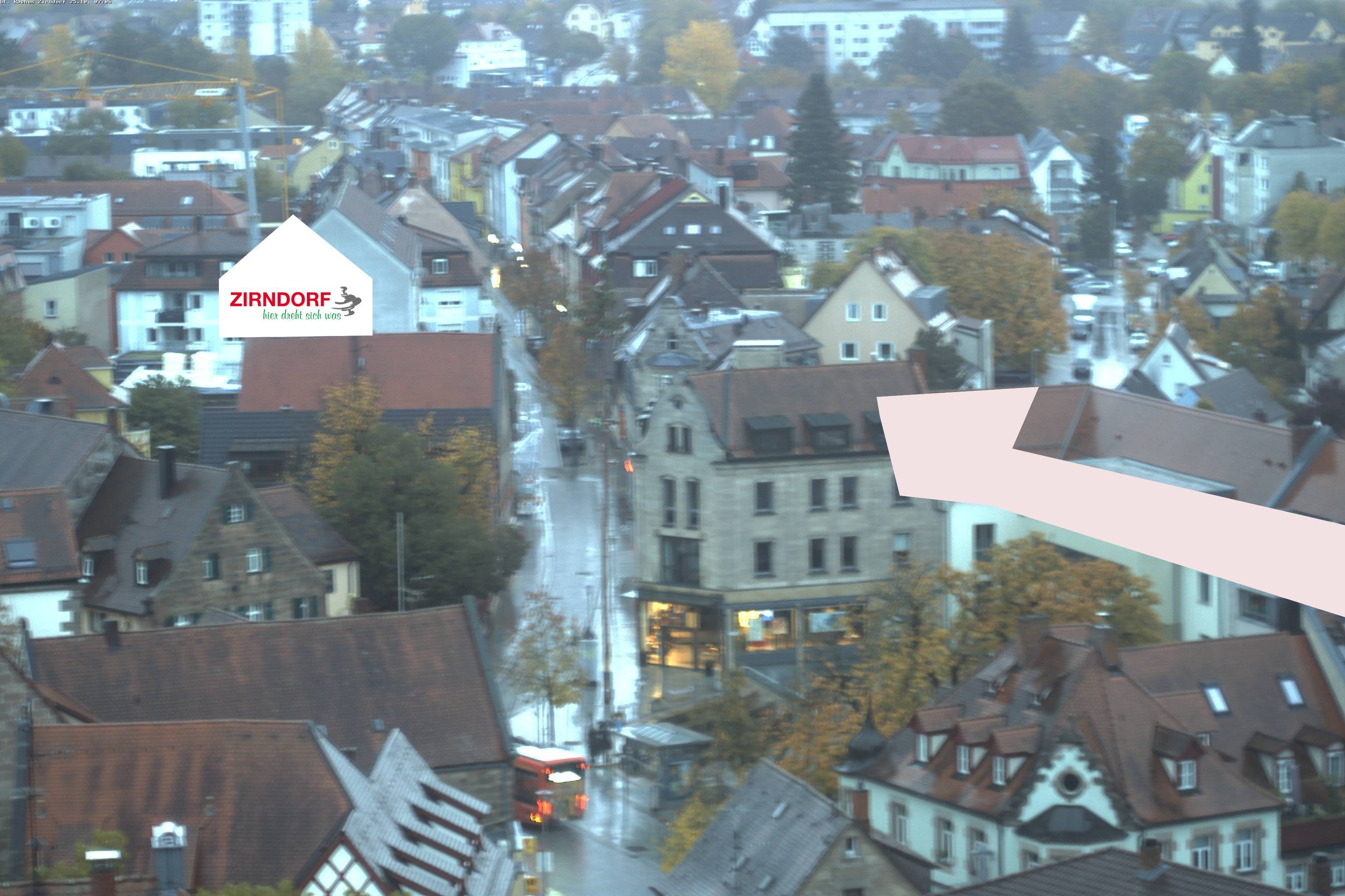 Archiv Foto Webcam Kirchturm Zirndorf