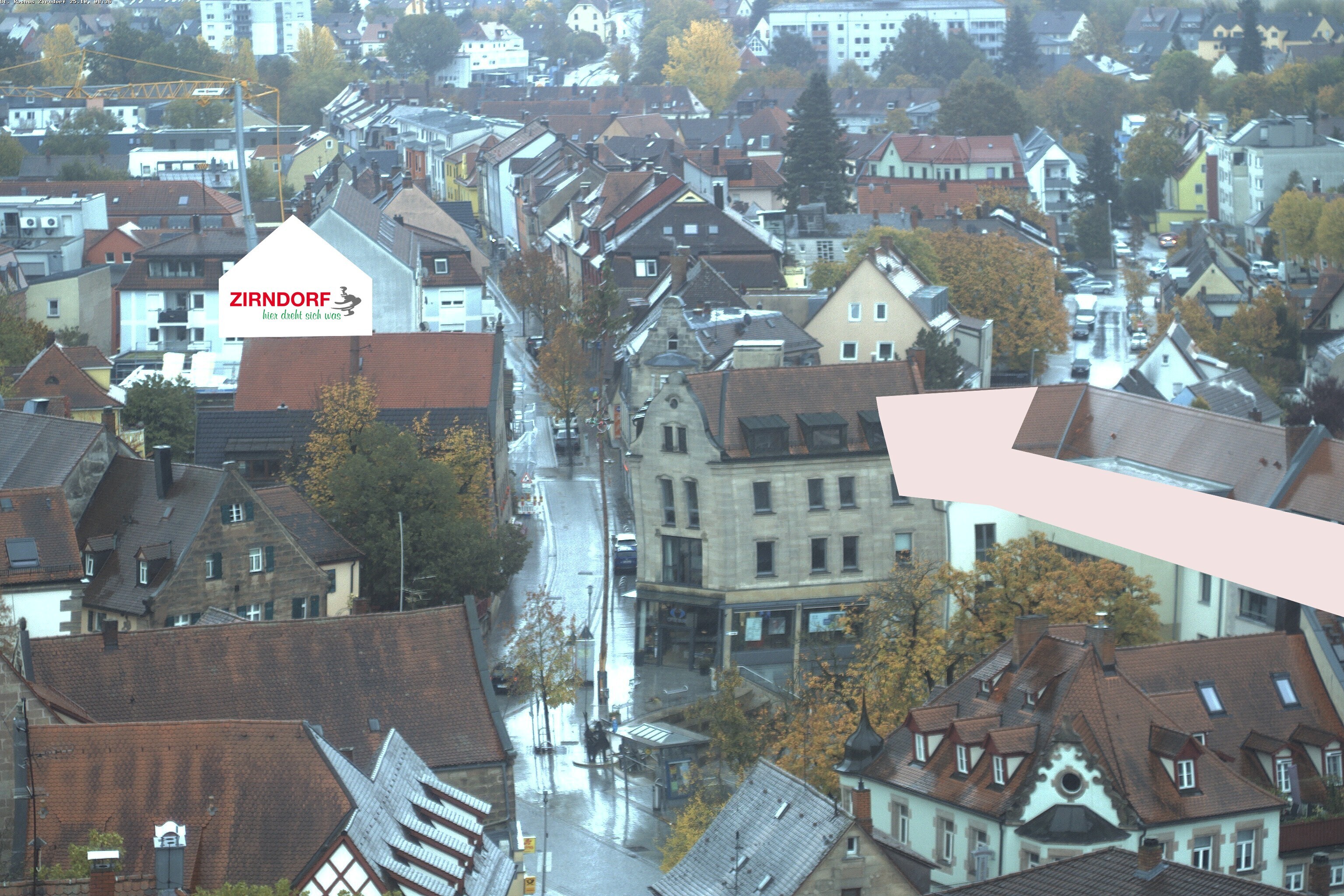 Archiv Foto Webcam Kirchturm Zirndorf