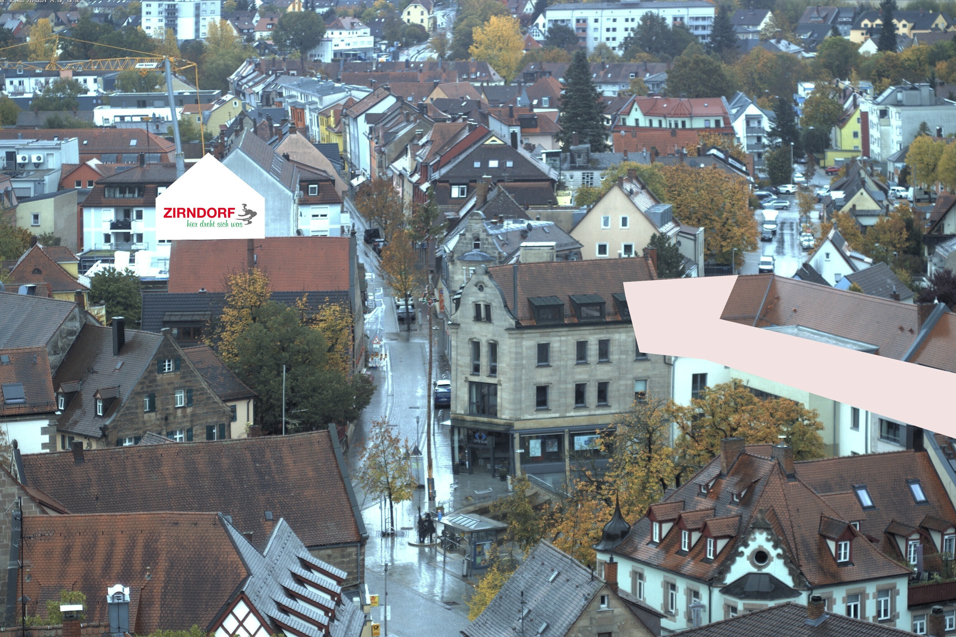 Archiv Foto Webcam Kirchturm Zirndorf