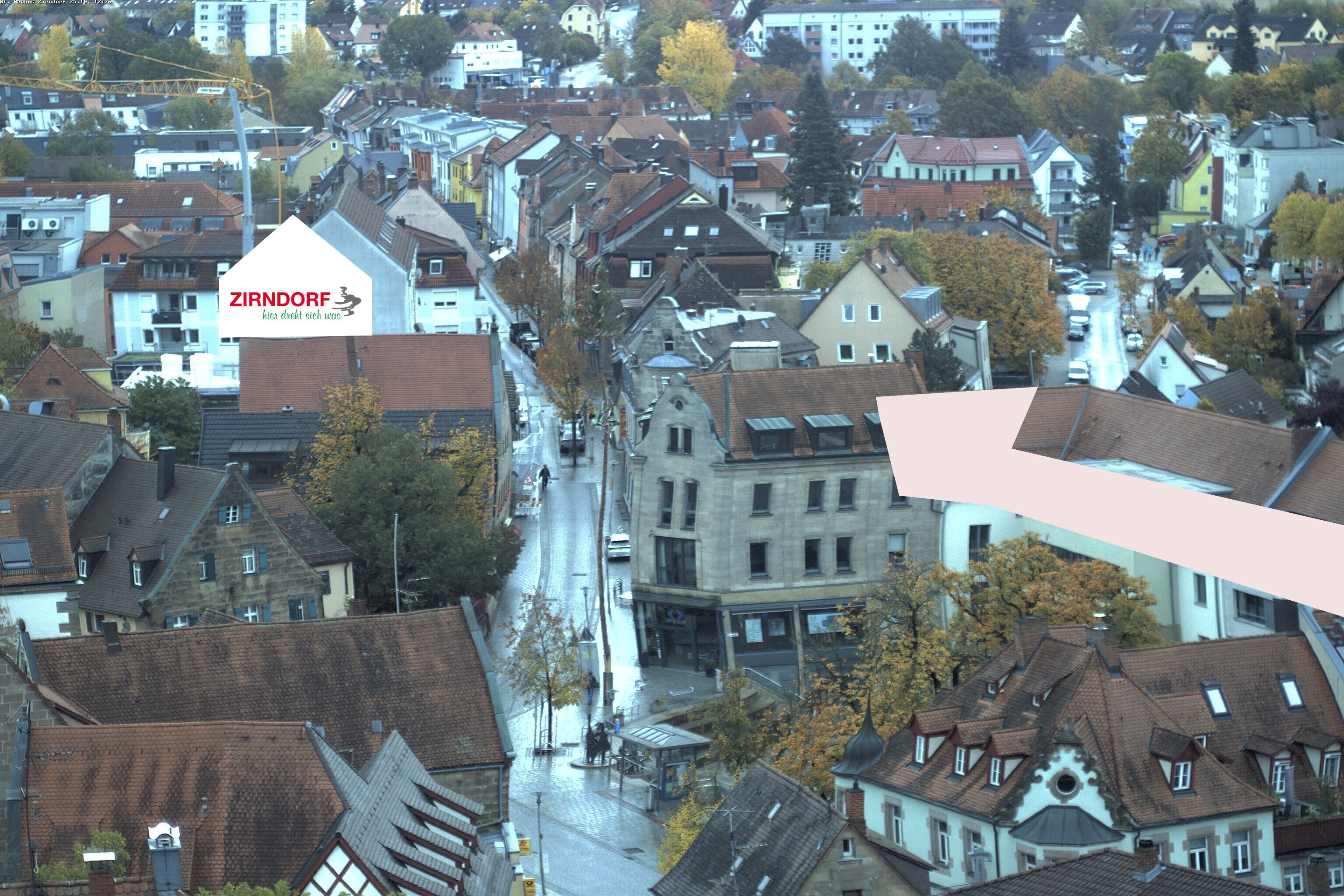 Archiv Foto Webcam Kirchturm Zirndorf