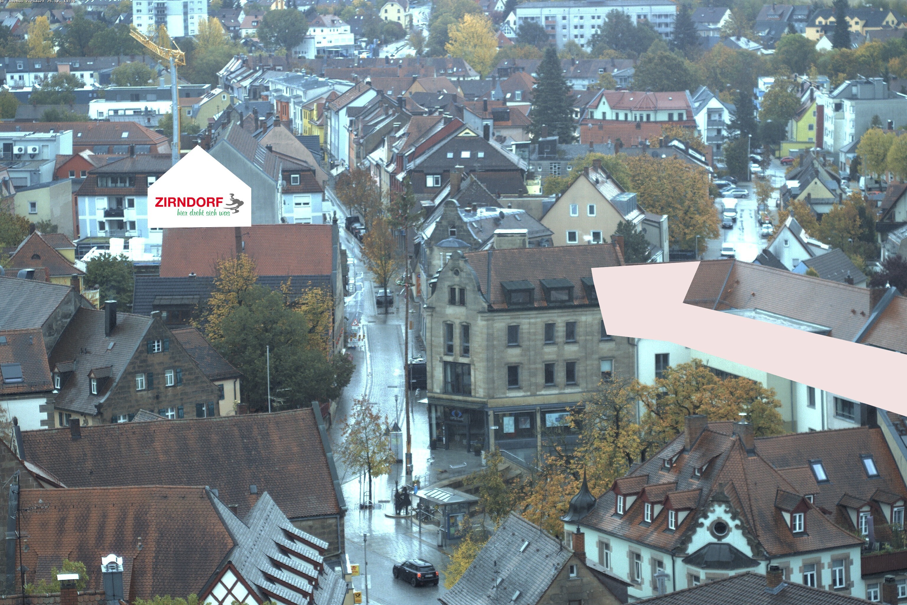 Archiv Foto Webcam Kirchturm Zirndorf