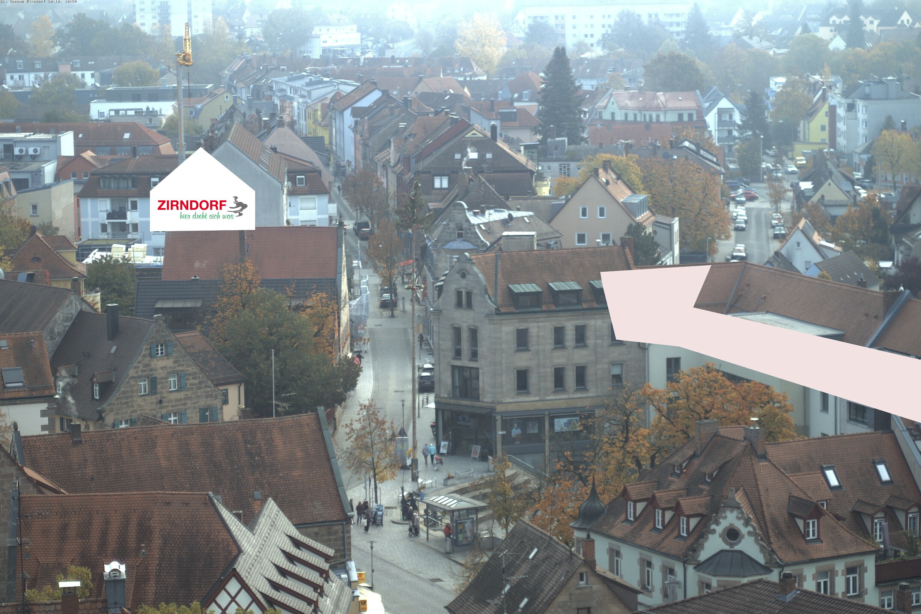 Archiv Foto Webcam Kirchturm Zirndorf