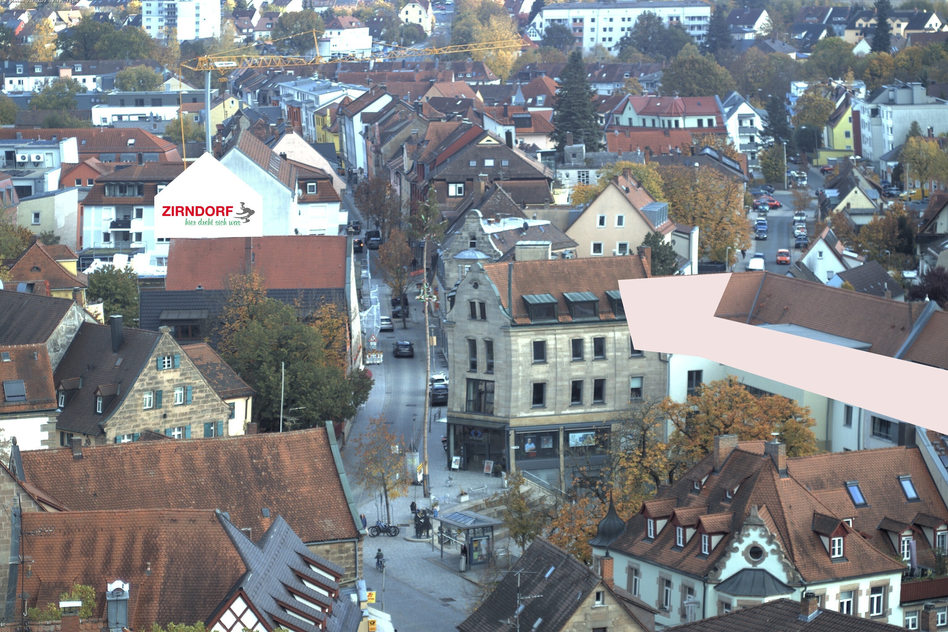 Archiv Foto Webcam Kirchturm Zirndorf