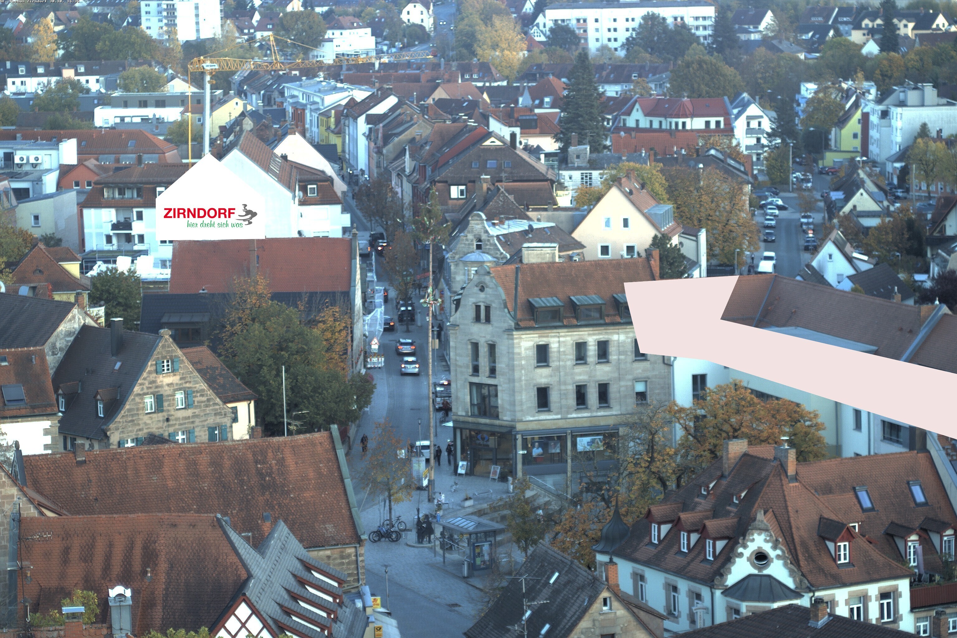 Archiv Foto Webcam Kirchturm Zirndorf