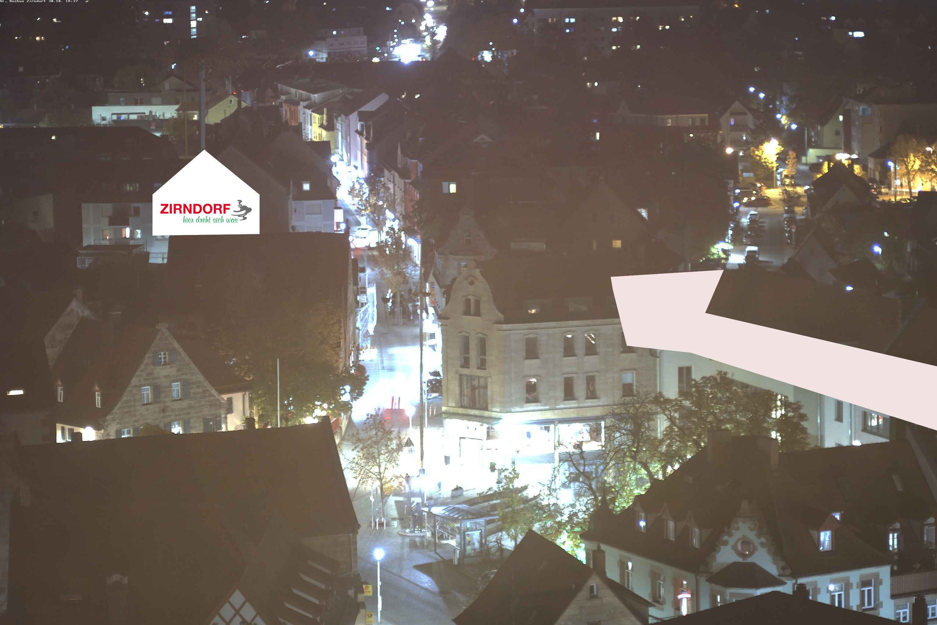 Archiv Foto Webcam Kirchturm Zirndorf