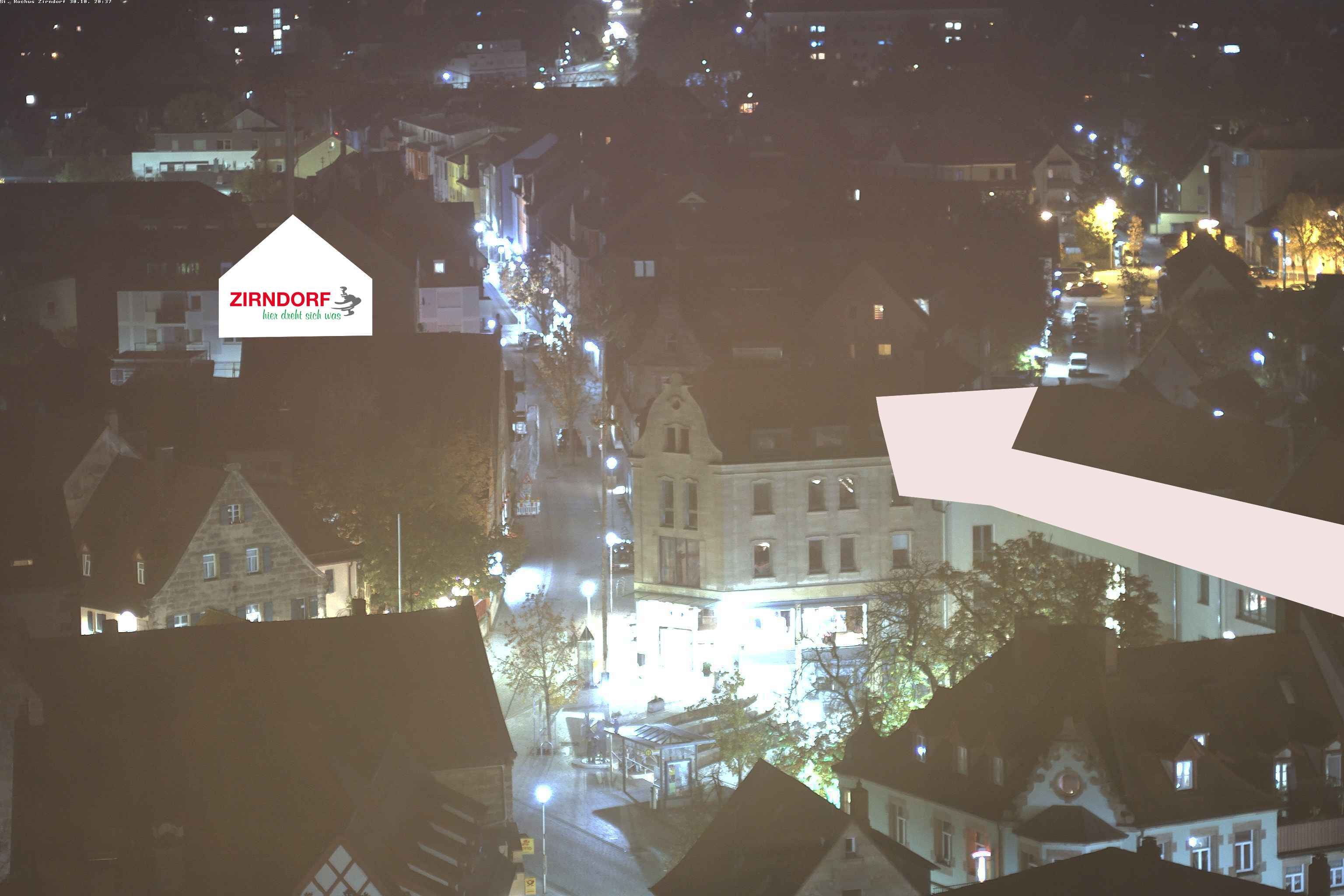 Archiv Foto Webcam Kirchturm Zirndorf