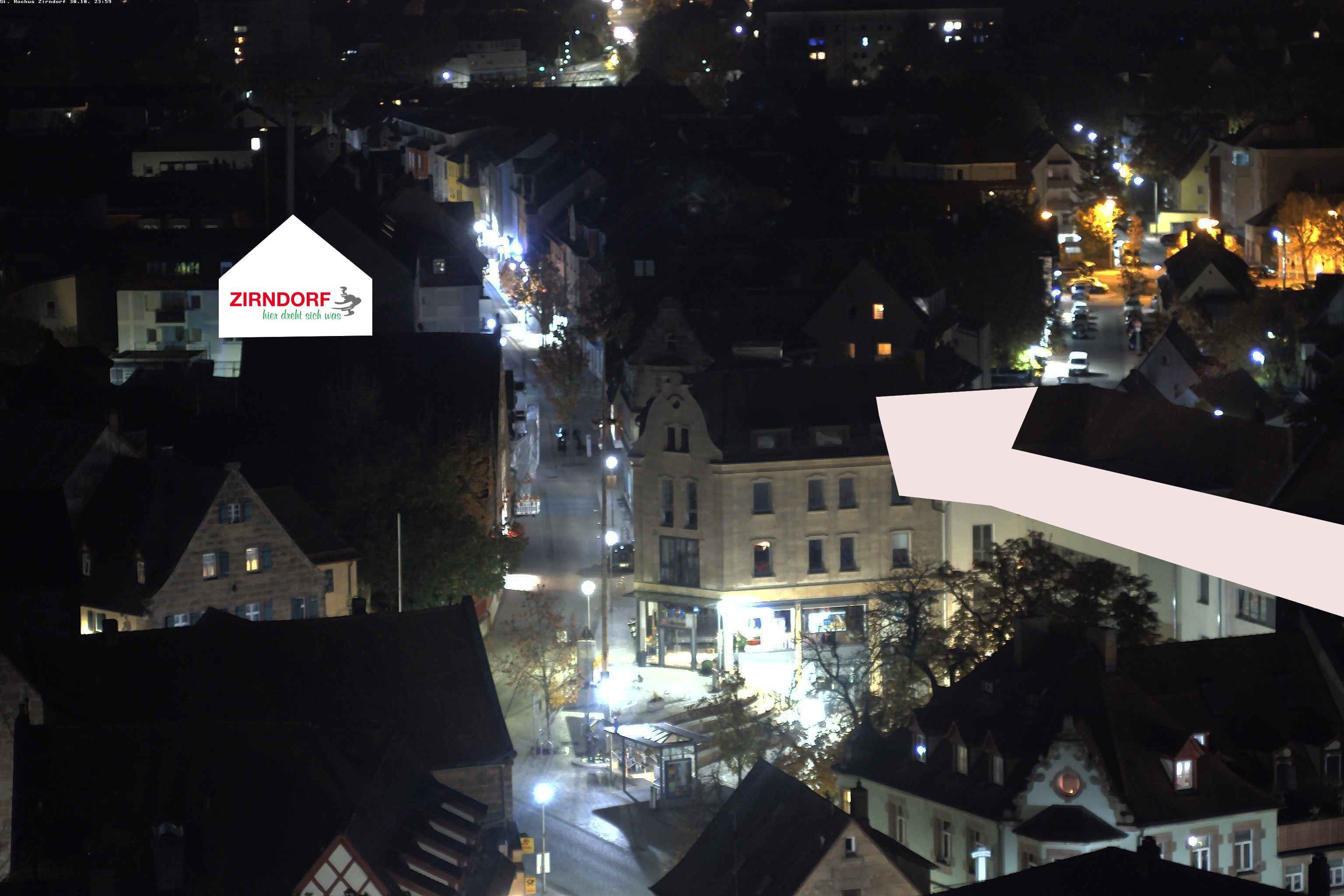 Archiv Foto Webcam Kirchturm Zirndorf