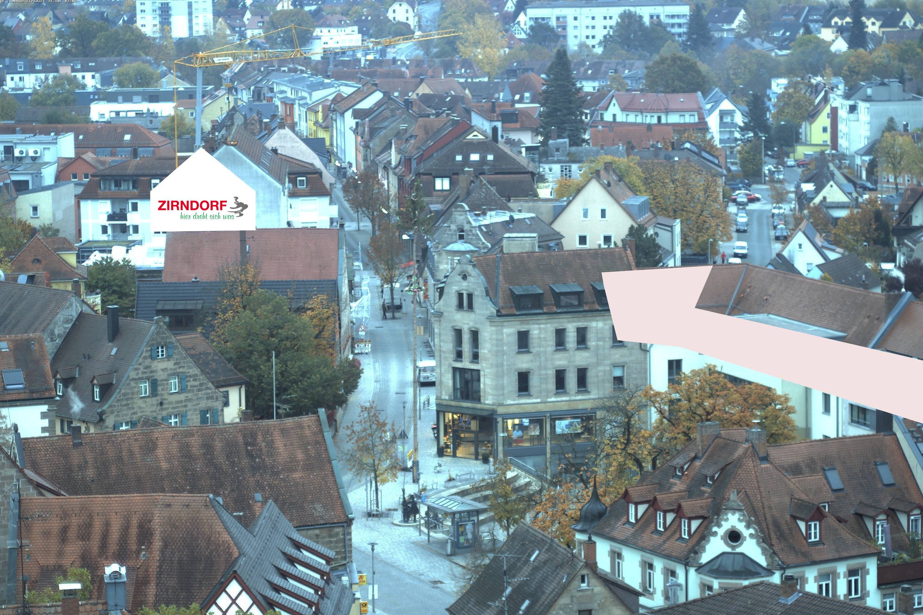 Archiv Foto Webcam Kirchturm Zirndorf