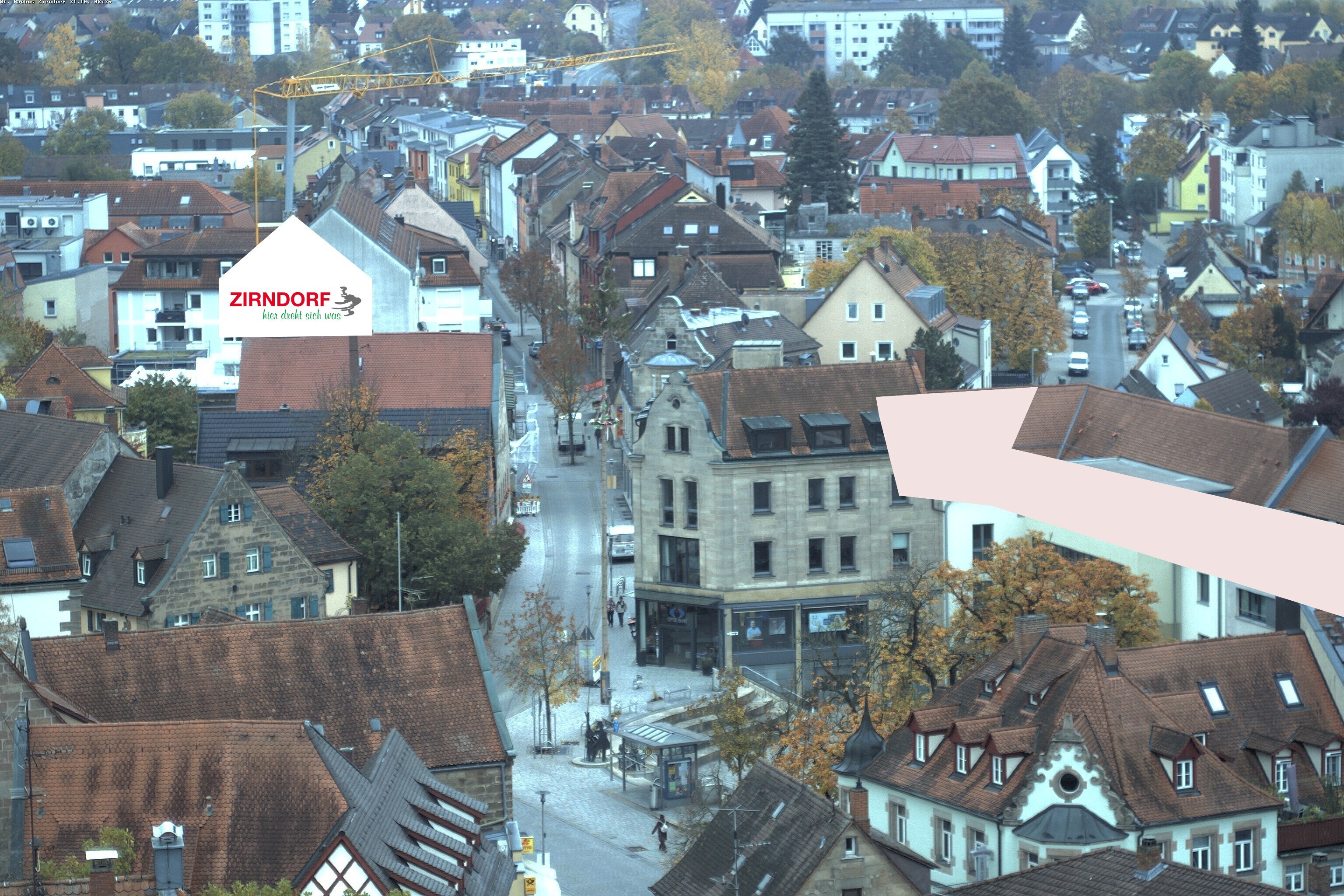 Archiv Foto Webcam Kirchturm Zirndorf